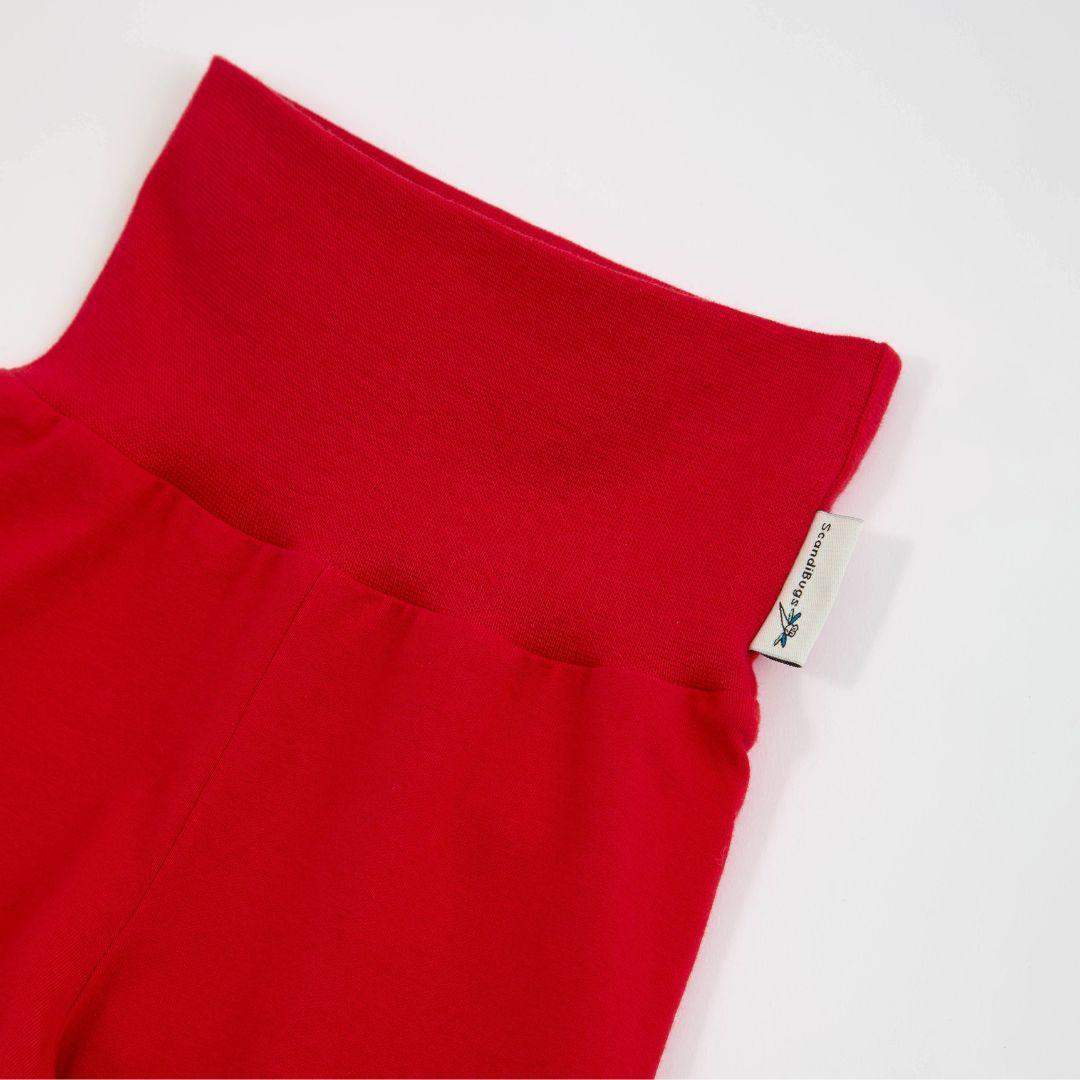 Organic Yoga Pants in Roaring Red