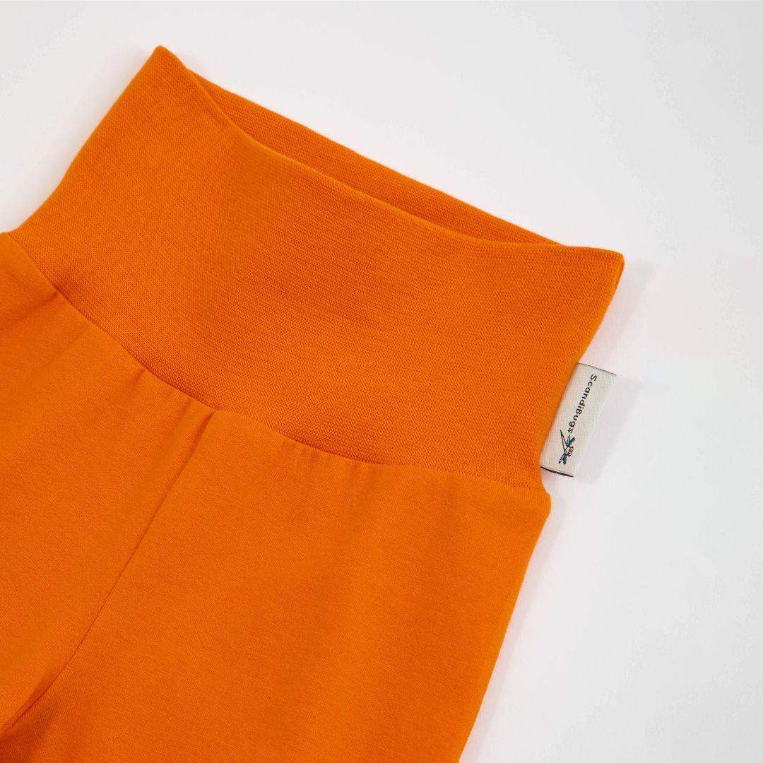 Organic Yoga Pants in Tangelo Orange