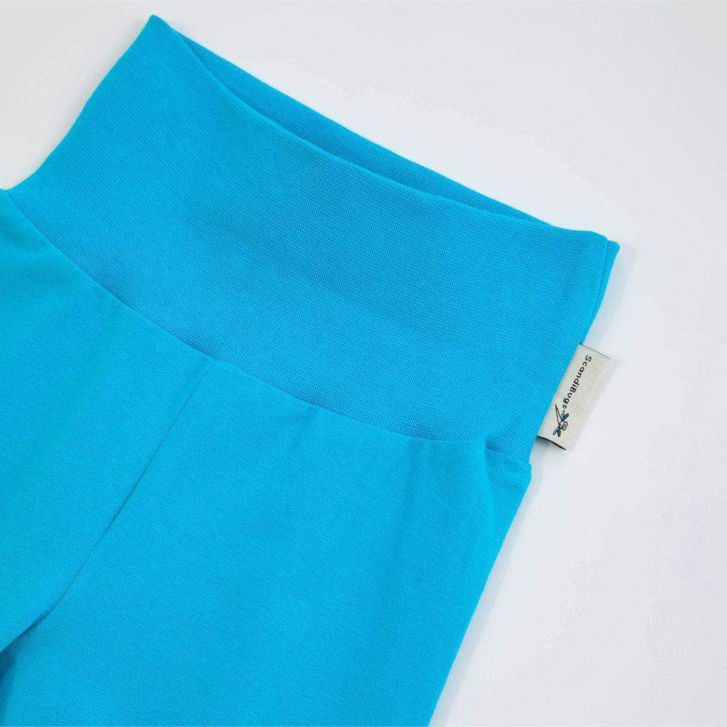 Organic Yoga Pants in Tempting Turquoise