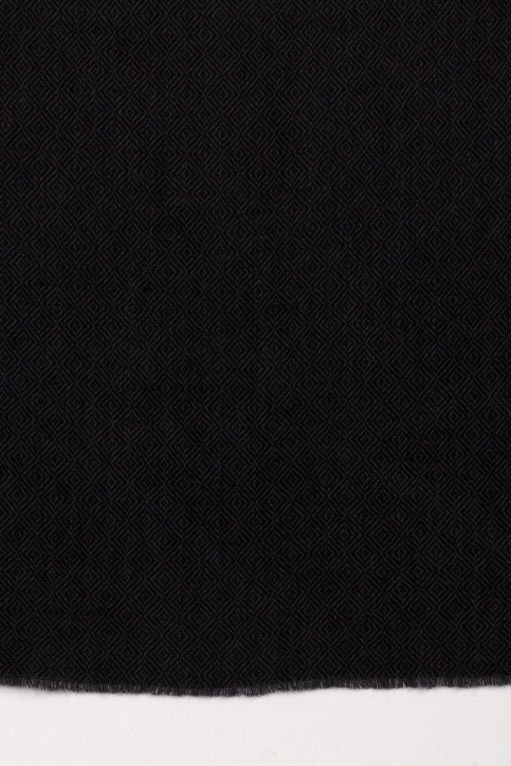 Charcoal Diamond Weave Merino Wool Scarf