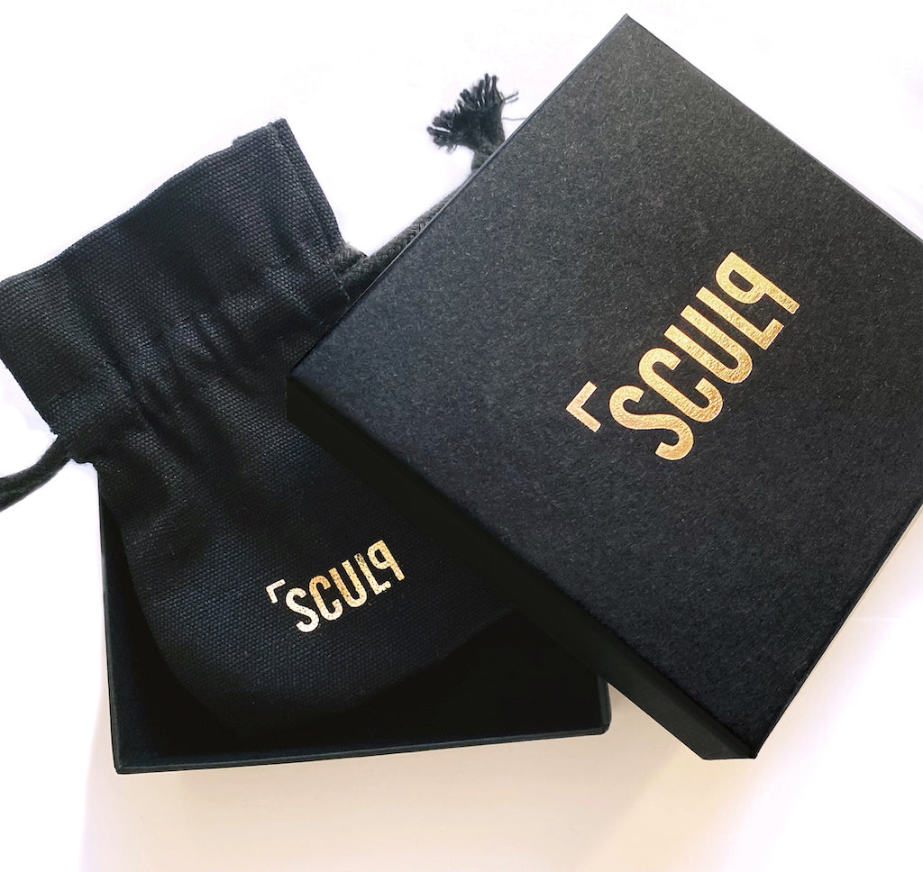 Pure Love Earrings: Handmade Ceramic & 24K Gold Accents by SCULP at www.brixbailey.com