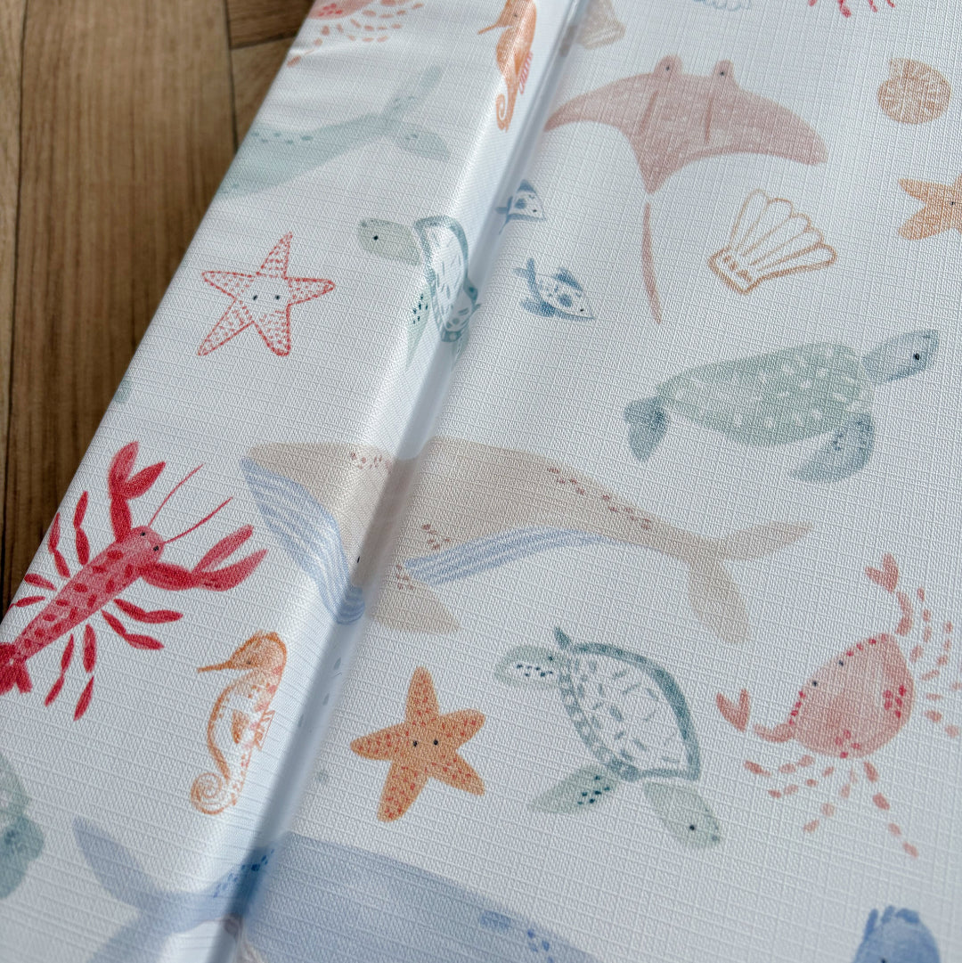 Standard Changing Mat - Deep Blue Sea Print