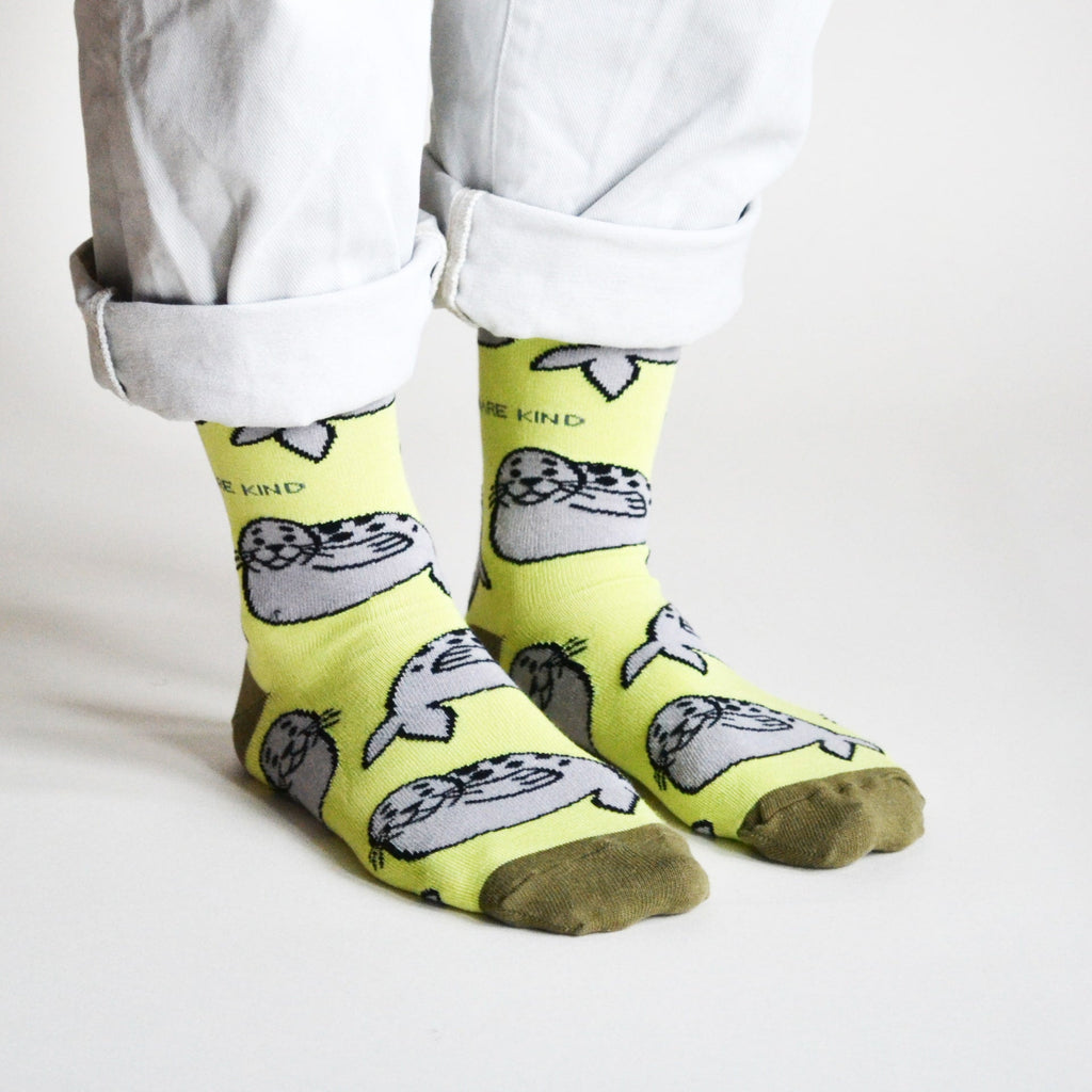 Belly Sliding Bamboo Socks Duo