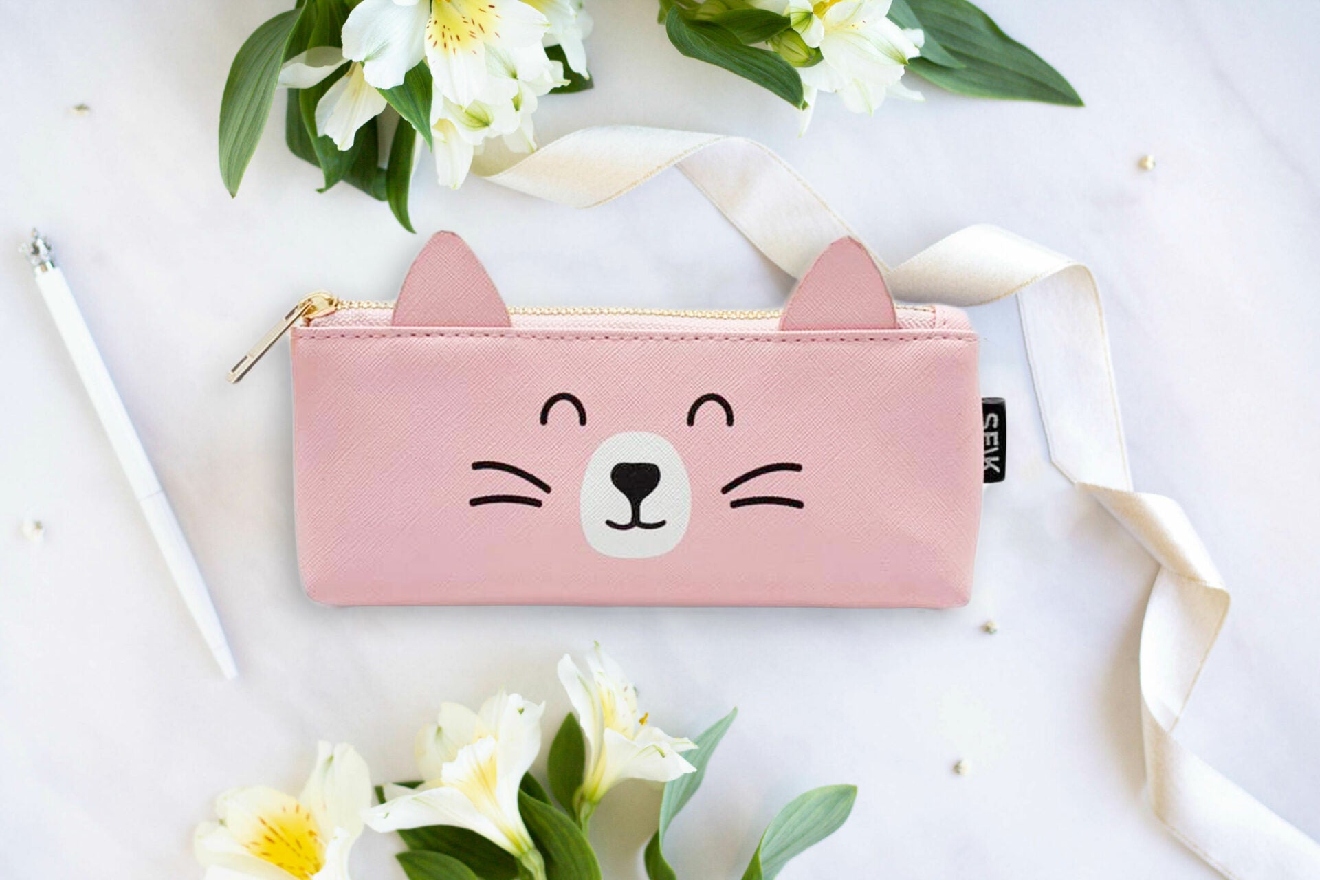 Adorable Cat Pencil Case - A Whisker Away from Joy! by SEIK at www.brixbailey.com