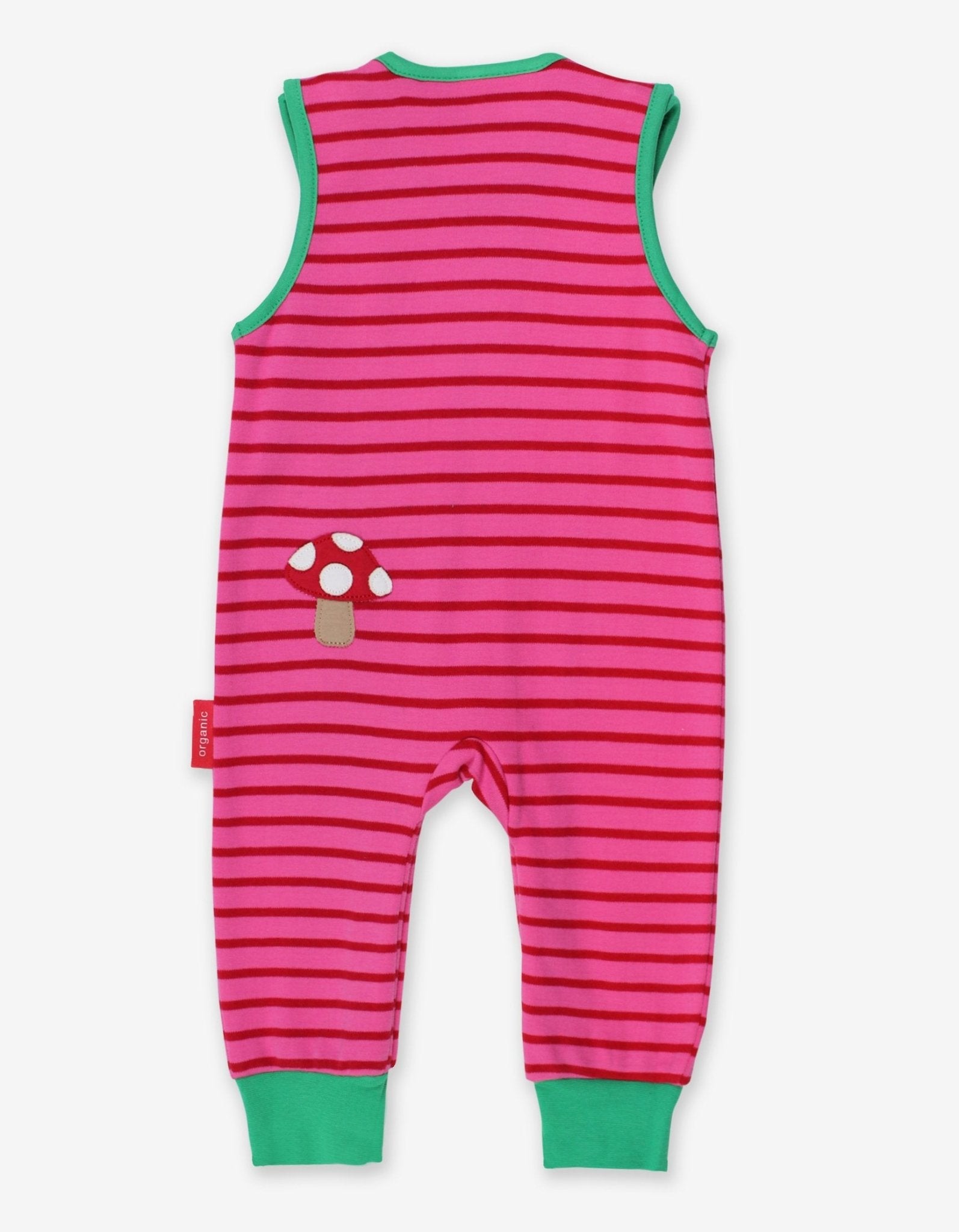 Organic Fawn Applique Slouchy Dungarees