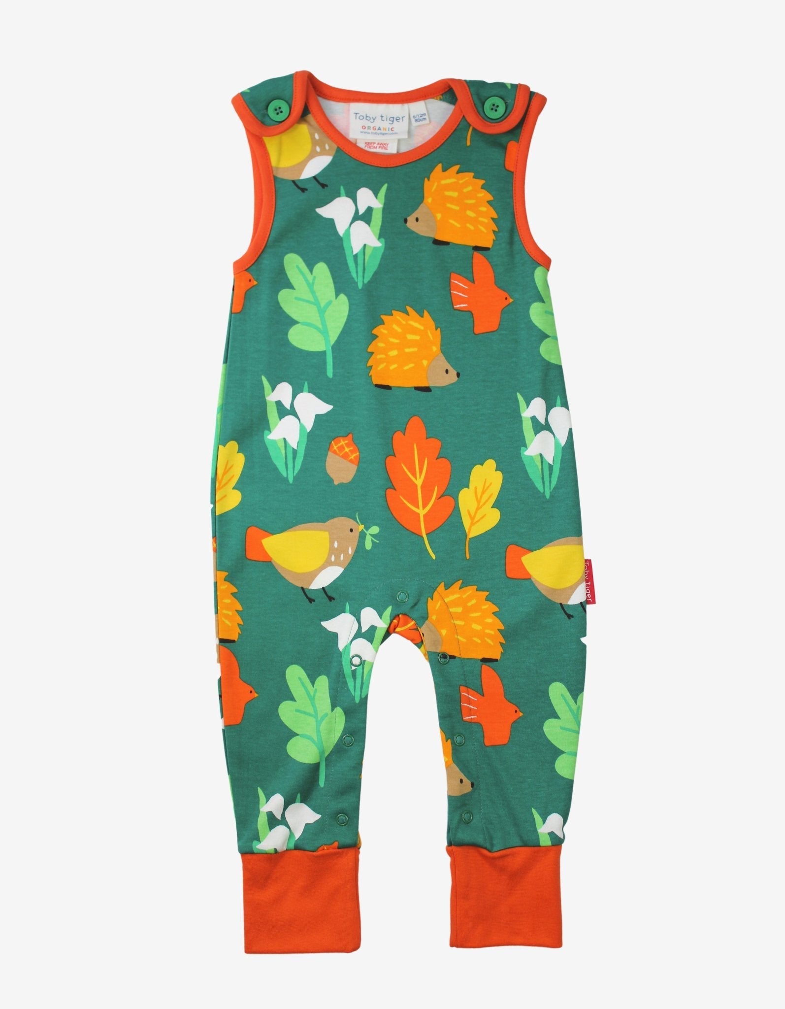 Organic Autumn Print Slungarees