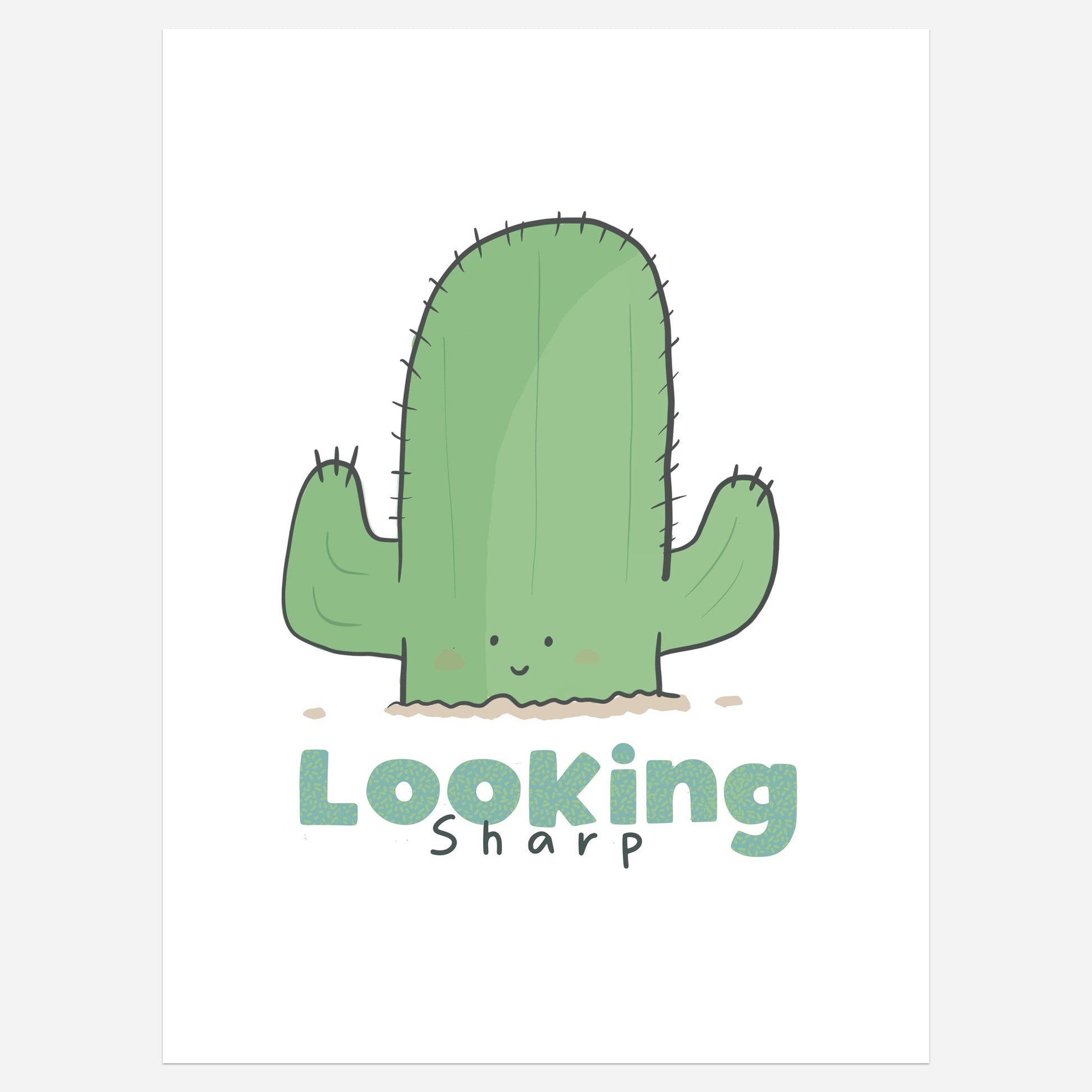Looking Sharp Cactus Art Print