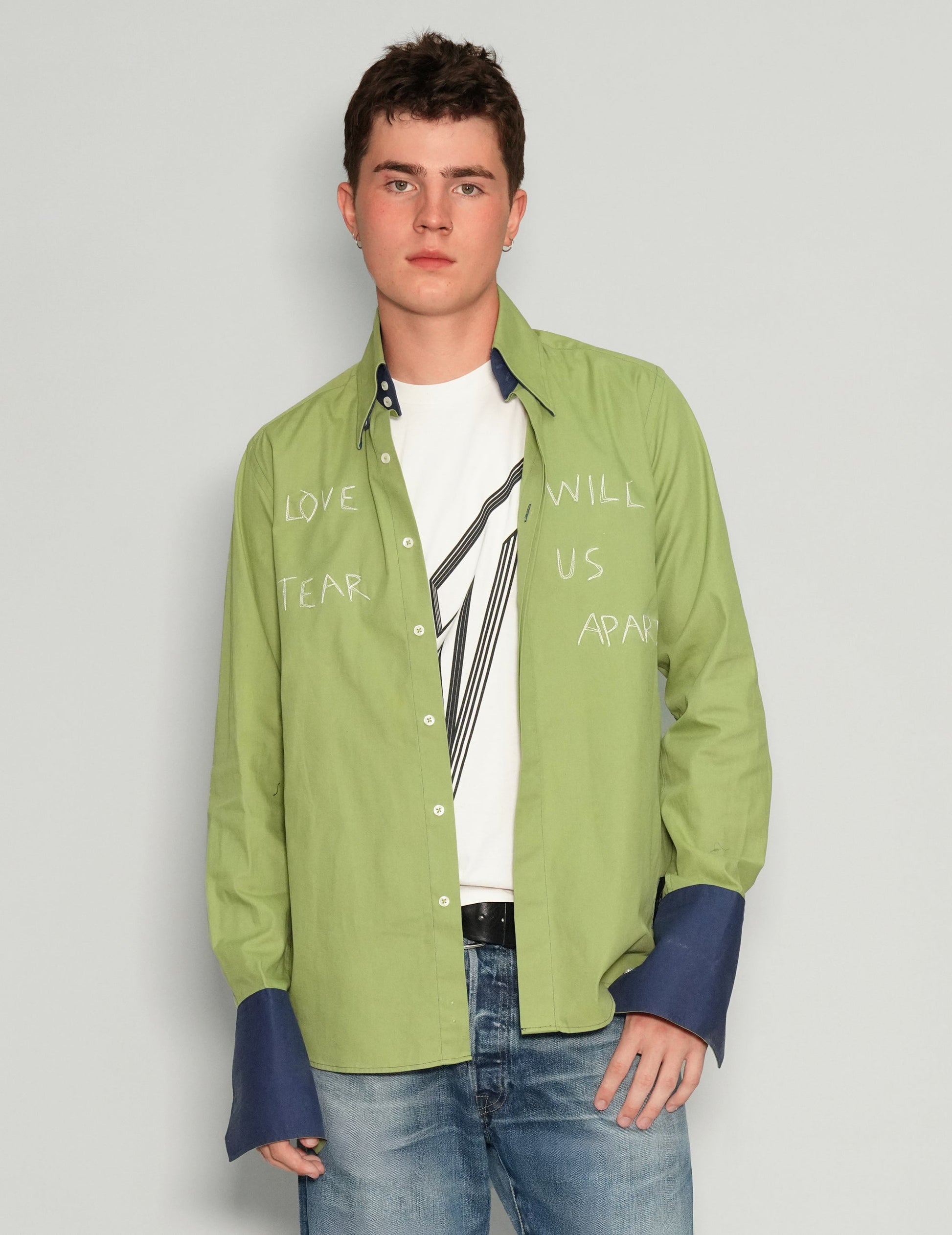 Love Will Tear Us Apart Green Shirt