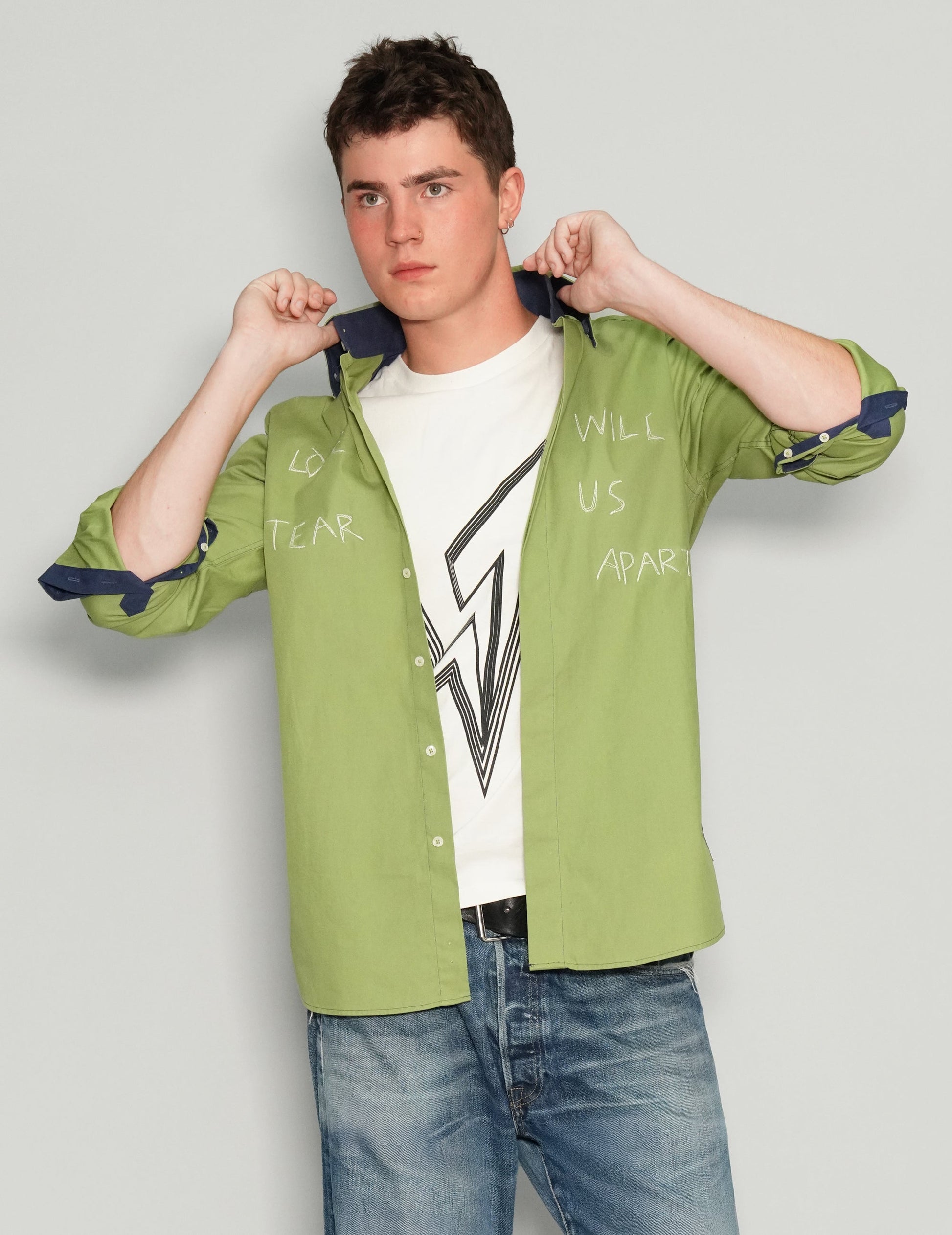 Love Will Tear Us Apart Green Shirt