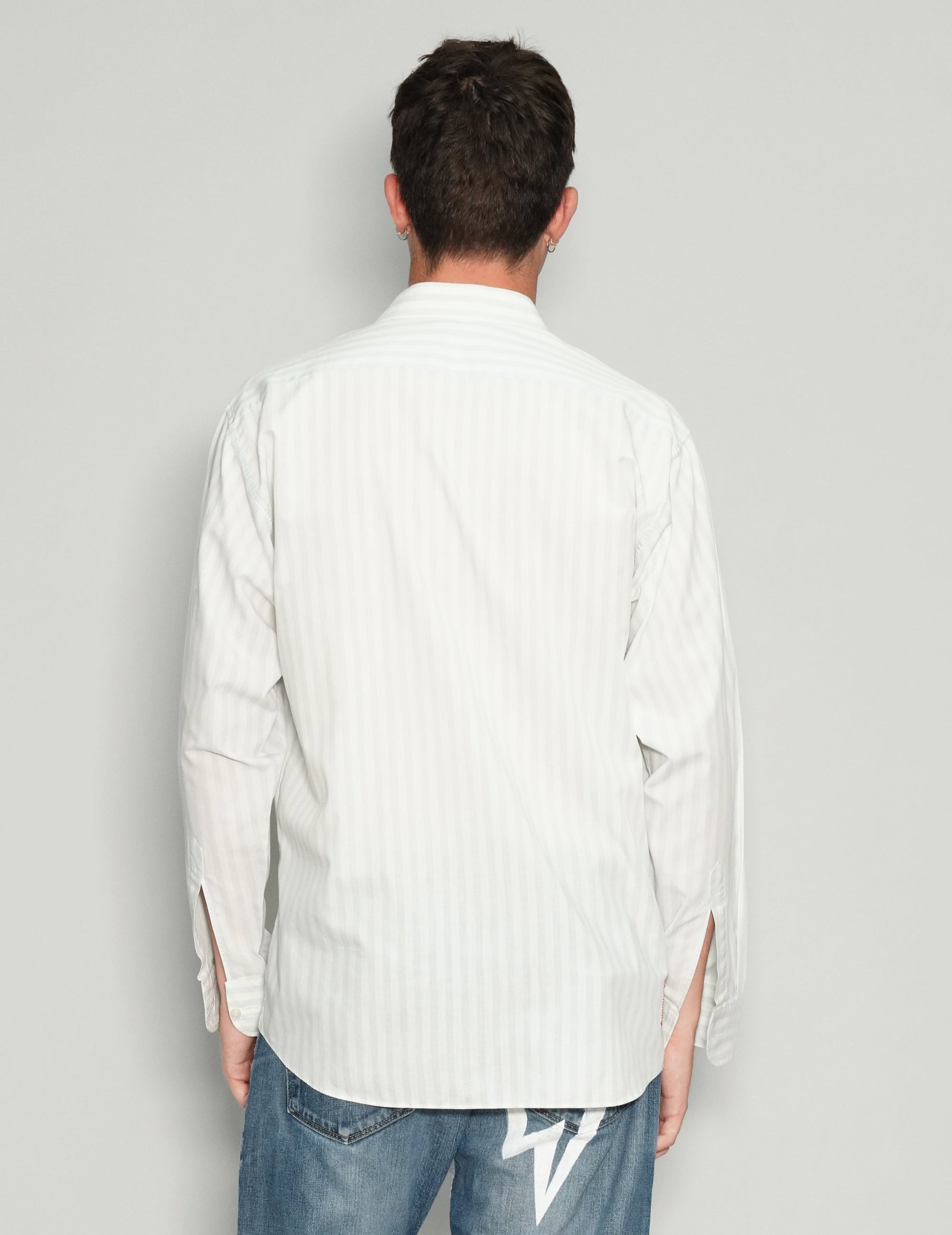 Love Will Tear Us Apart Vintage Striped Cotton Shirt