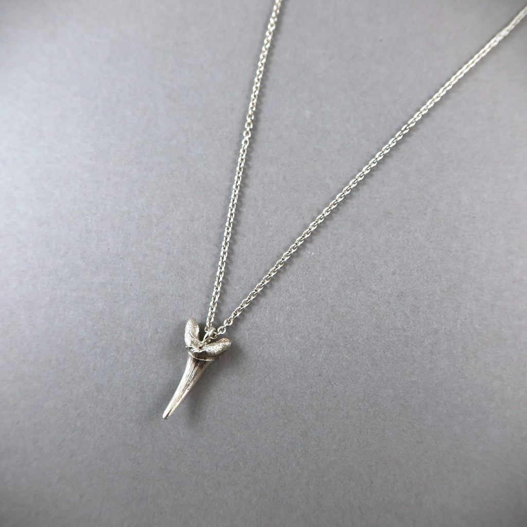 Silver Sand Shark Tooth Necklace