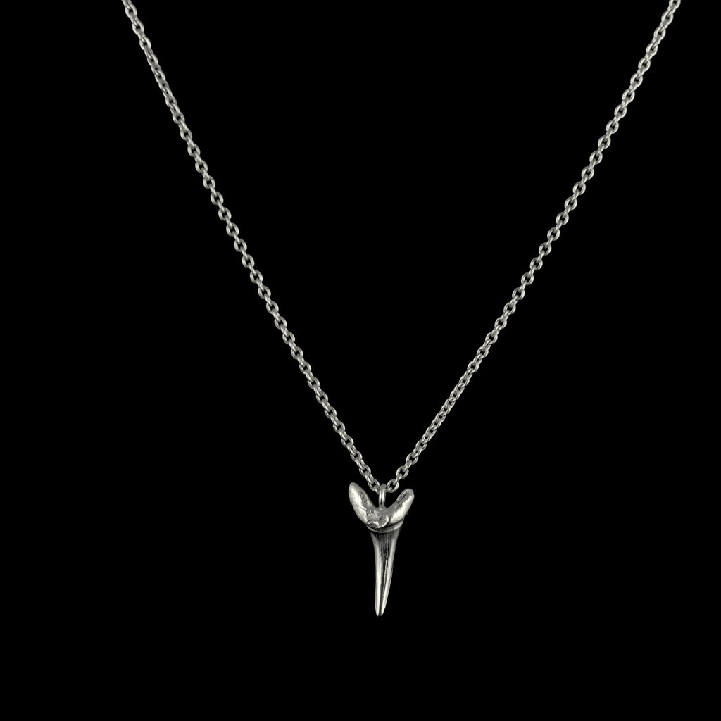 Silver Sand Shark Tooth Necklace