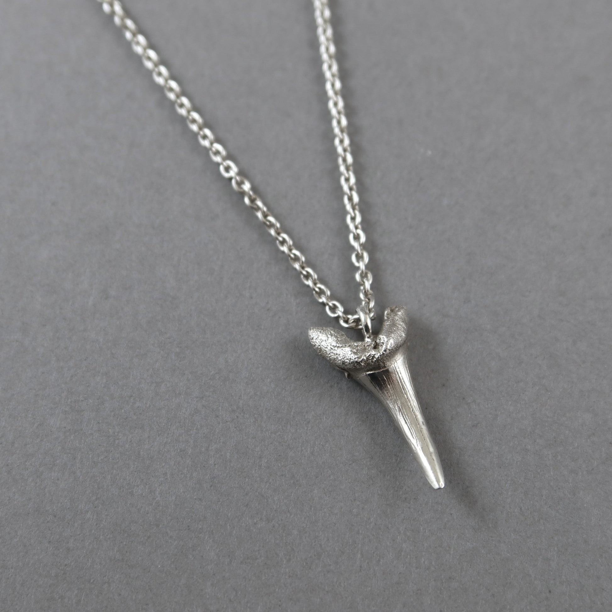 Silver Sand Shark Tooth Necklace