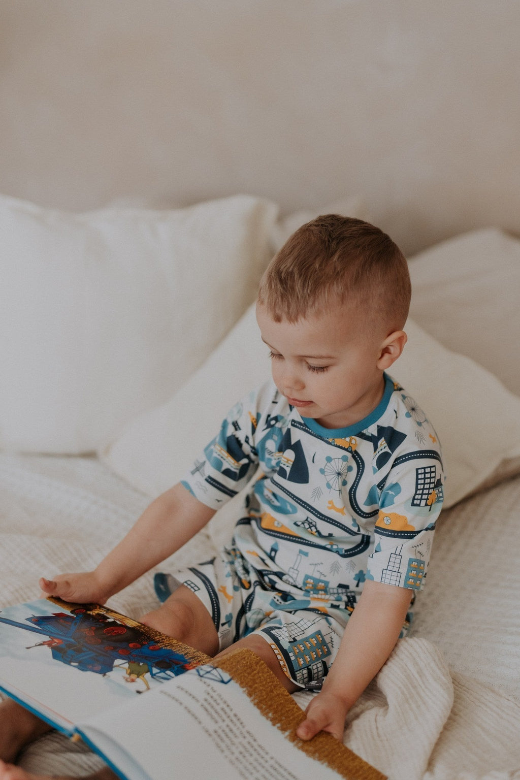 Sleepwear BELA: Comfy 2-Piece Kids Pajama Set with Oeko-Tex Cotton - Designed & Made in Europe by Breden at www.brixbailey.com