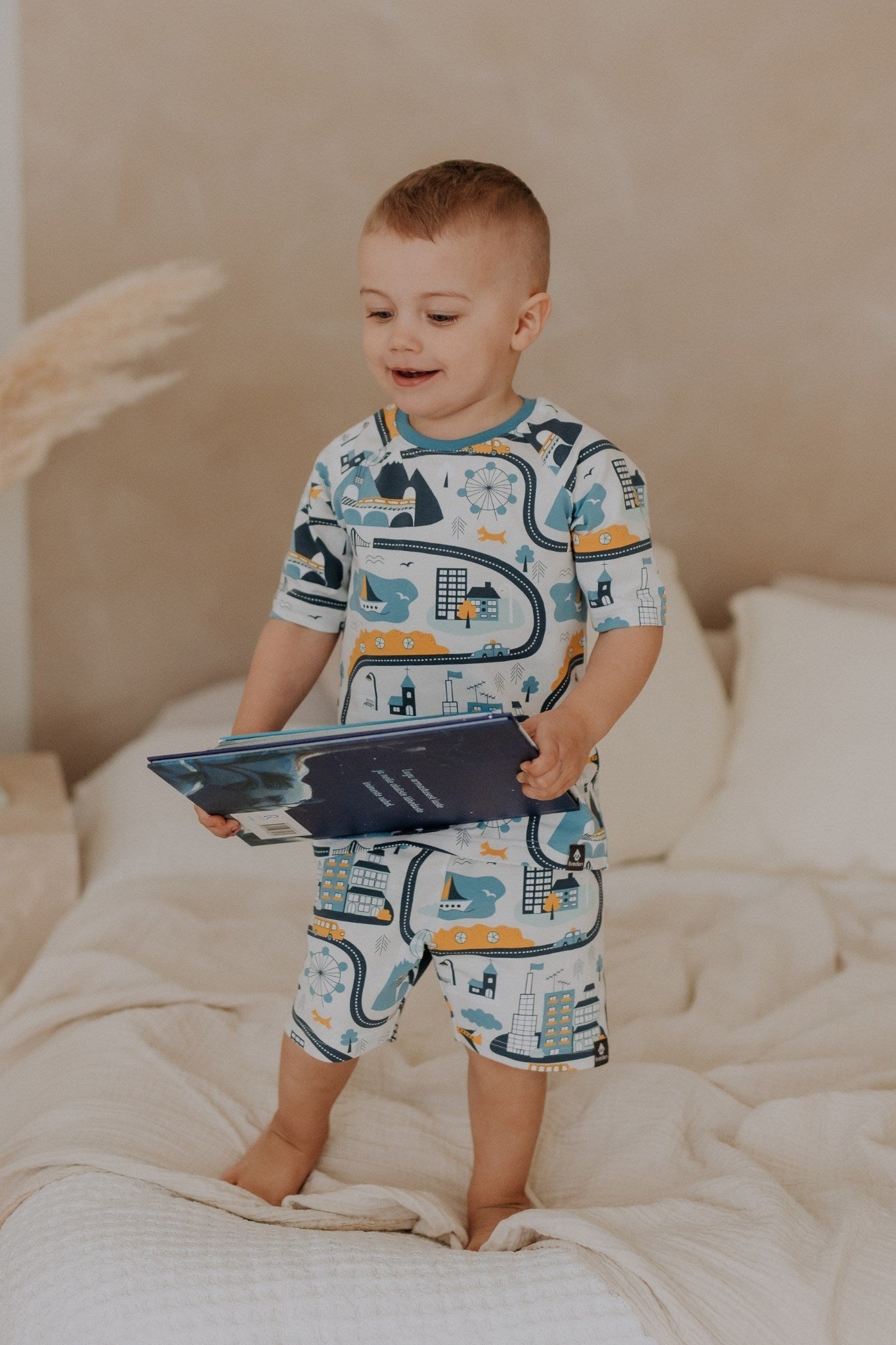 Sleepwear BELA - Comfortable 2-Piece Kid's Pajama Set with Stretchy Waistband - Made in Europe by Breden at www.brixbailey.com