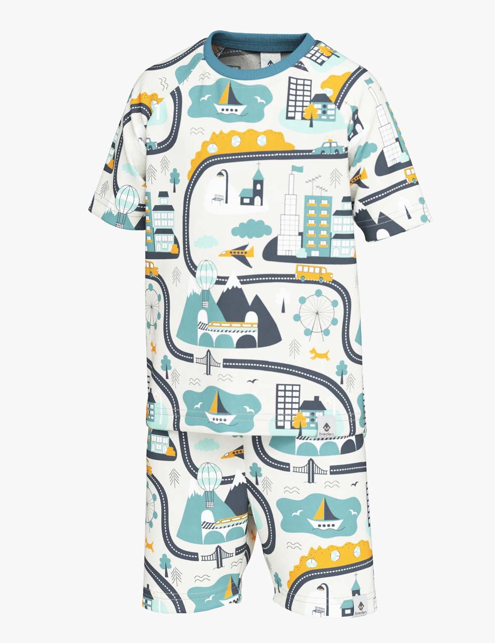 Sleepwear BELA - Comfortable 2-Piece Kids Pajama Set with Elongated Shirt & Soft Waistband - Made in Europe by Breden at www.brixbailey.com