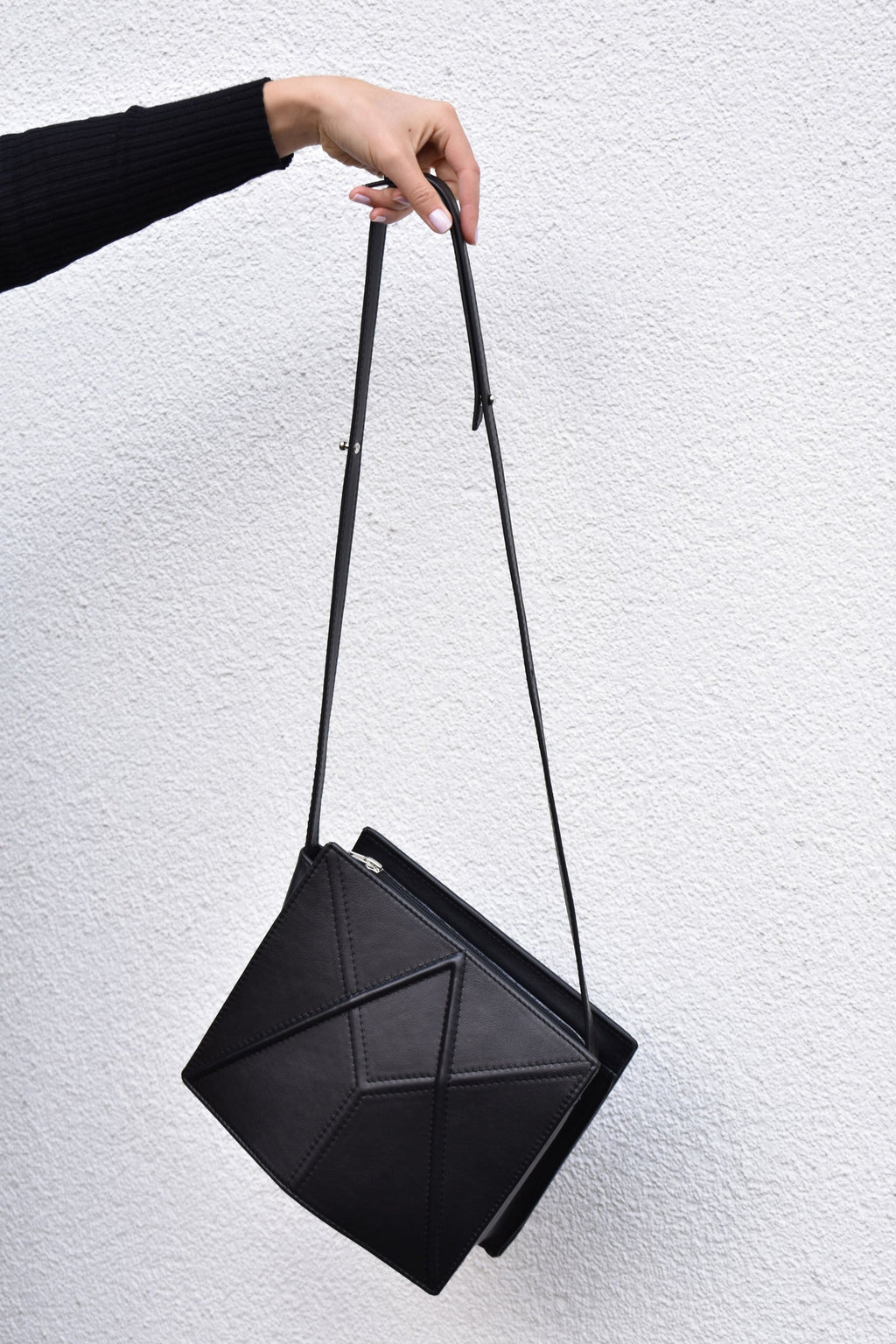 Handmade Shoulder Bag FACET by Gerda Retter - Elegant & Versatile Leather Accessory by Gerda Retter Design at www.brixbailey.com