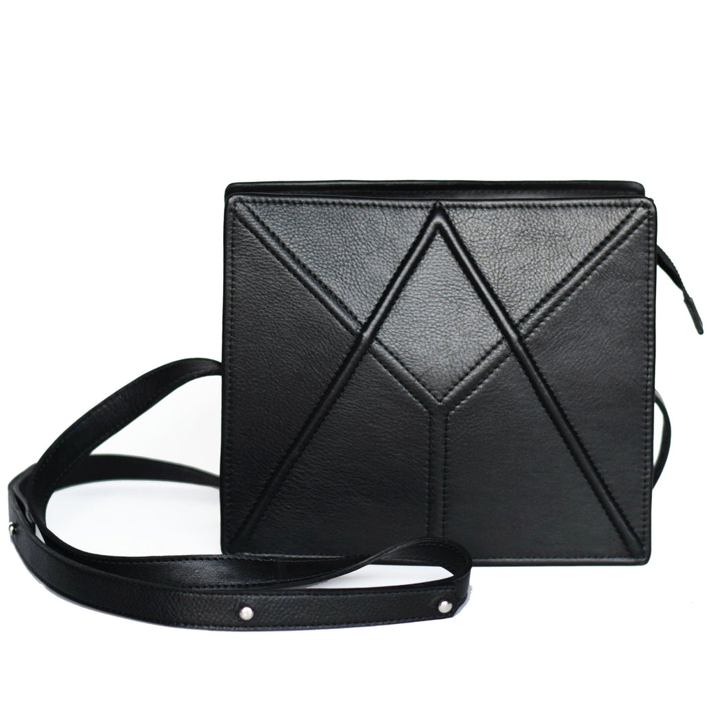 Handmade Shoulder Bag FACET by Gerda Retter - Genuine Italian Cowhide Leather, Designed in Estonia by Gerda Retter Design at www.brixbailey.com