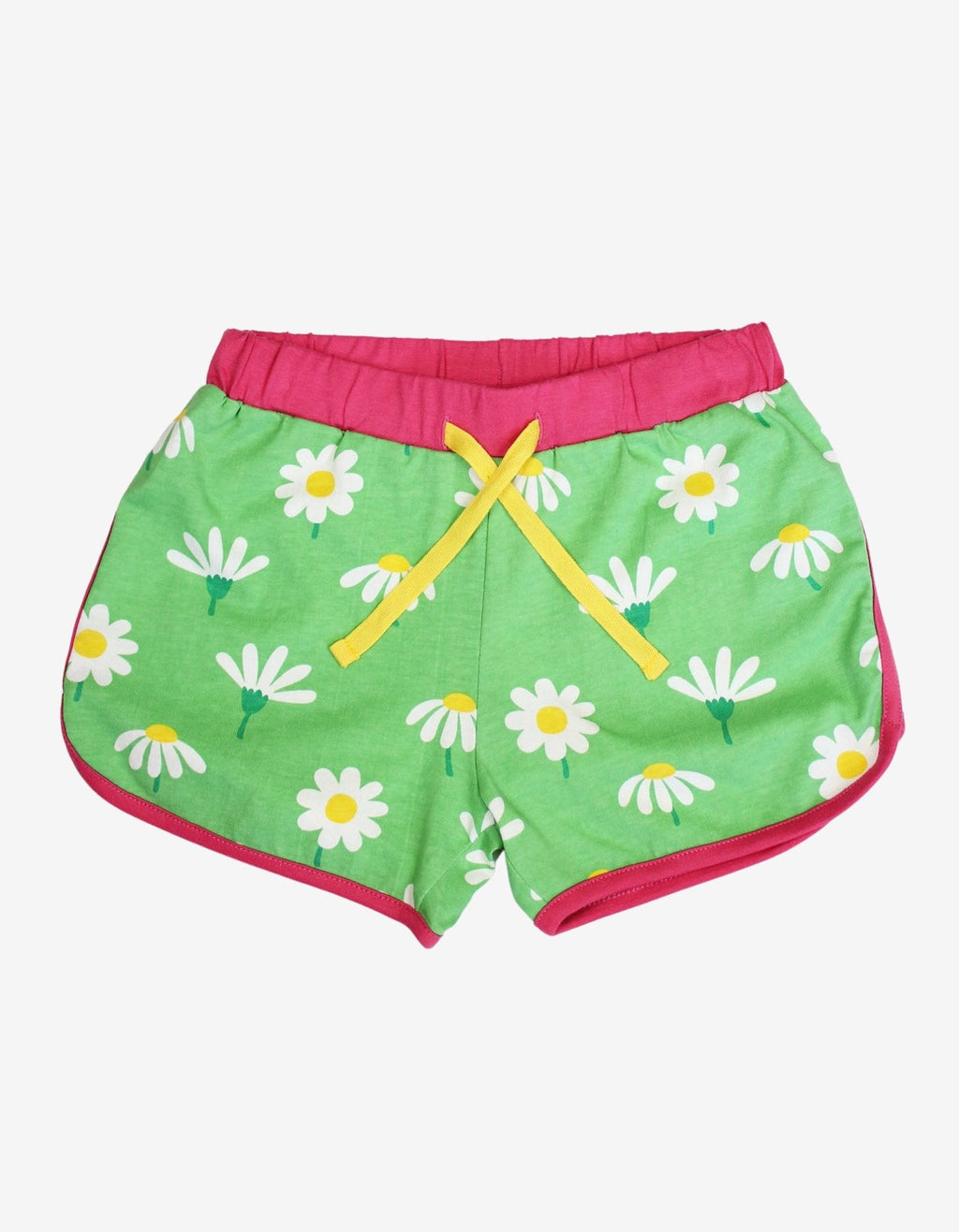 Organic Daisy Print Running Shorts for Kids