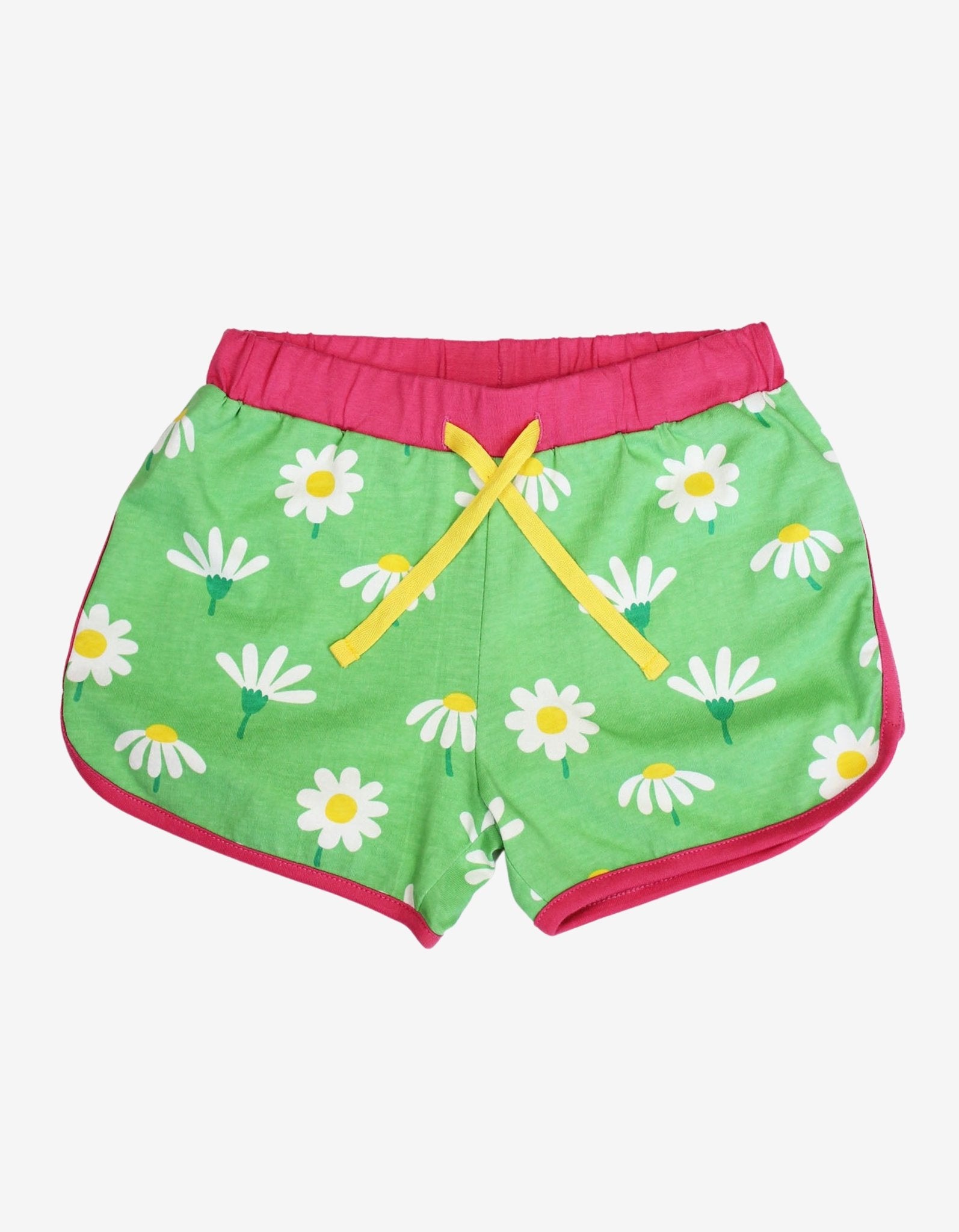 Organic Daisy Print Running Shorts for Kids