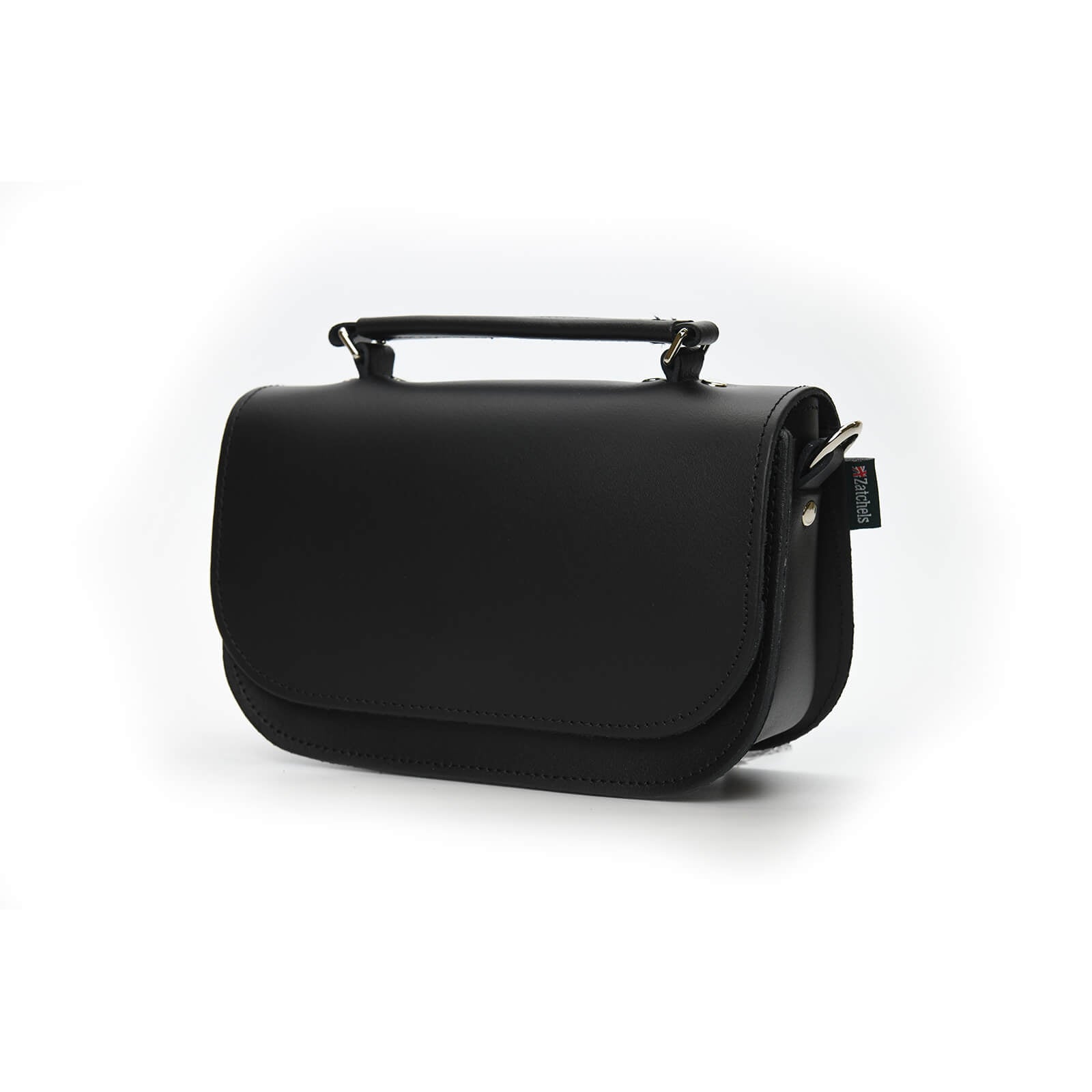 Aura Handmade Leather Bag in Black