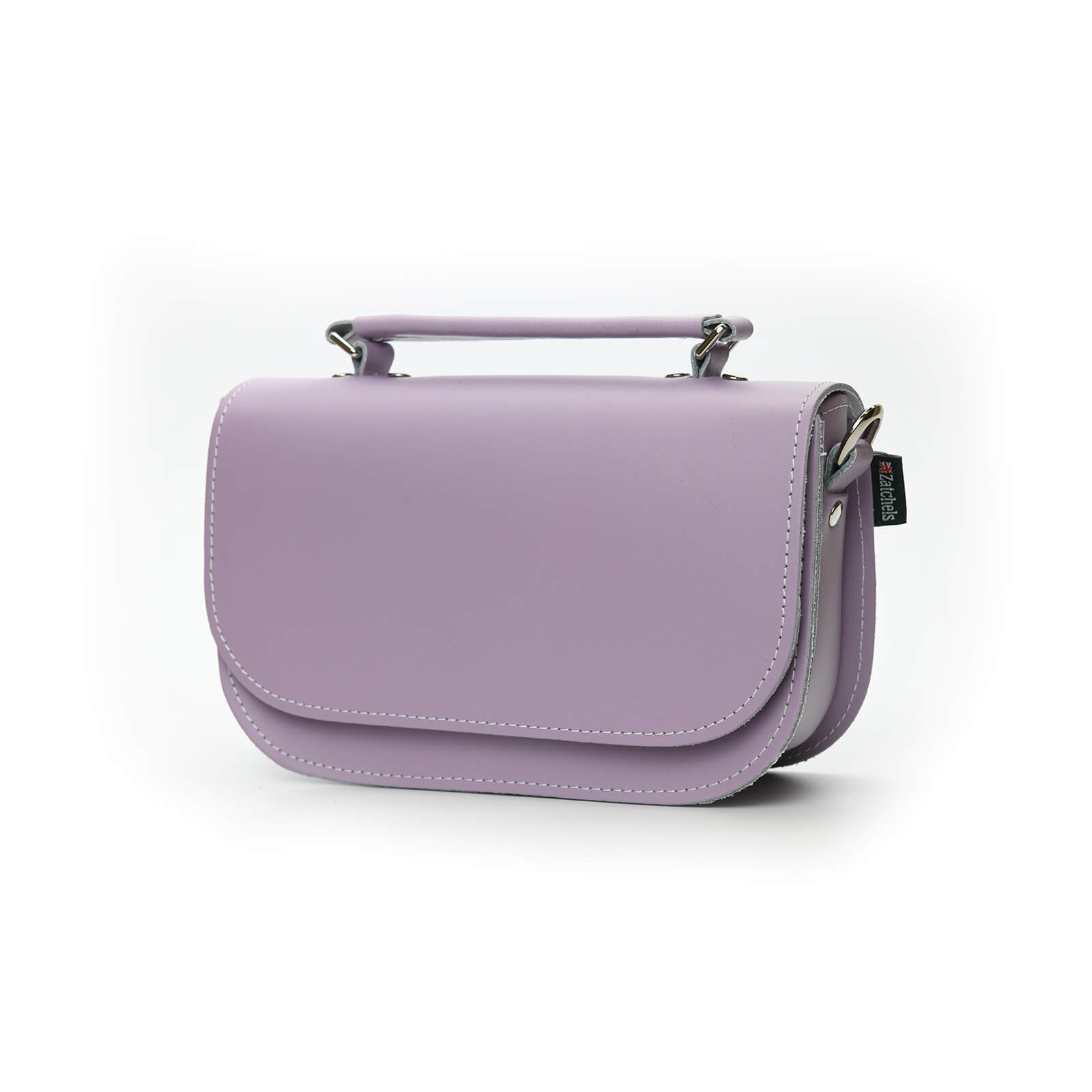 Aura Handmade Leather Bag in Pastel Violet