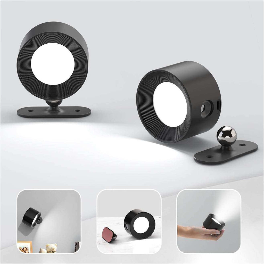 Wall Lamp Cordless Rechargeable Rotating Light