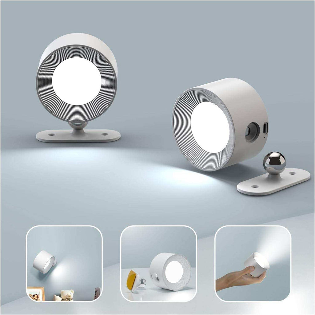 Wall Lamp Cordless Rechargeable Rotating Light