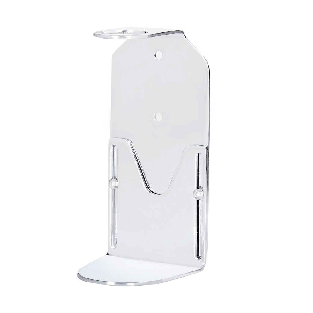 Chrome Wall Mounted Soap Dispenser with Refillable Glass Bottle