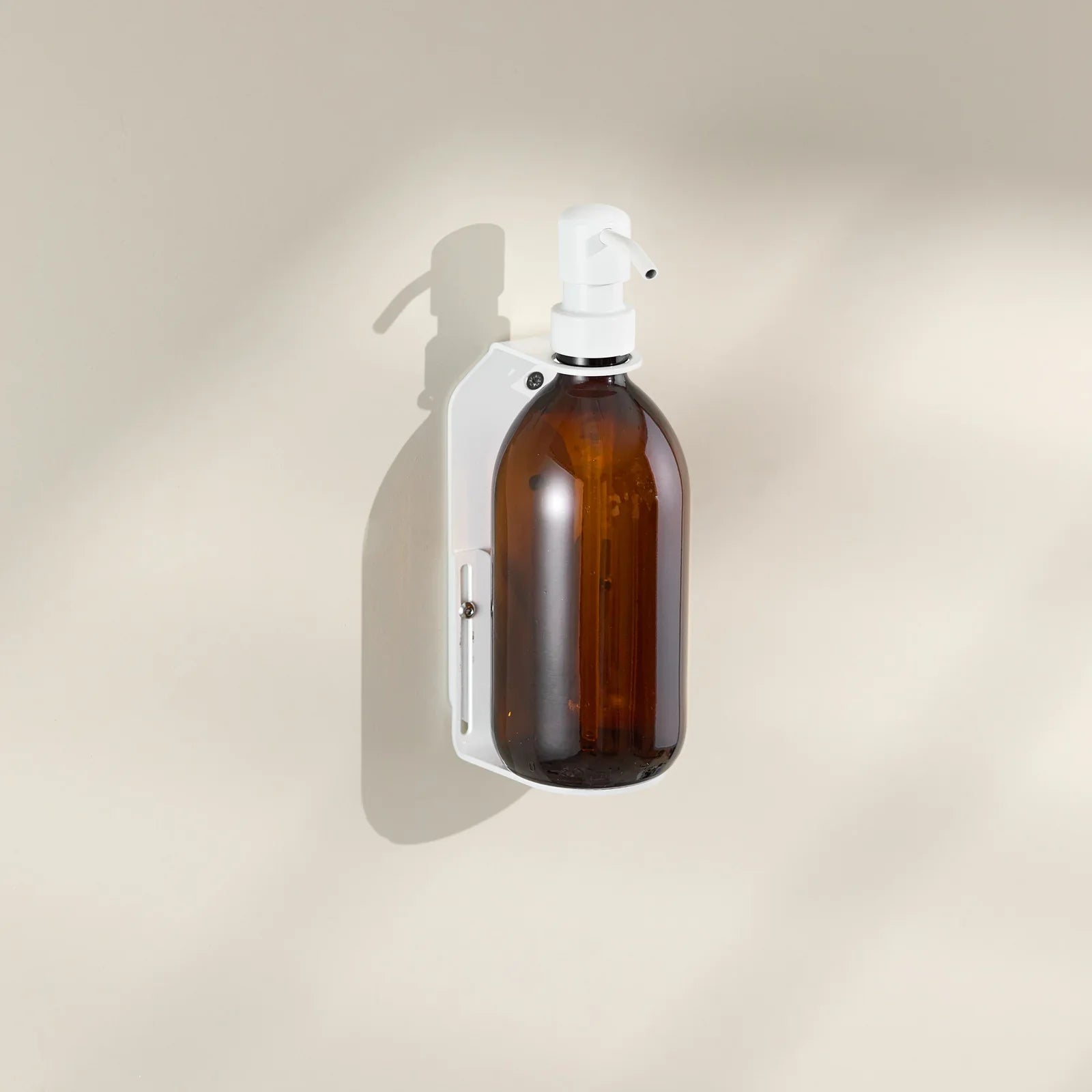 White Single  Wall Mounted Soap Dispenser