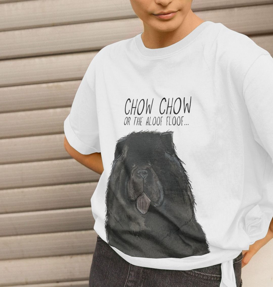 Black Chow Chow Women's Relaxed Fit T-Shirt The Aloof Floof