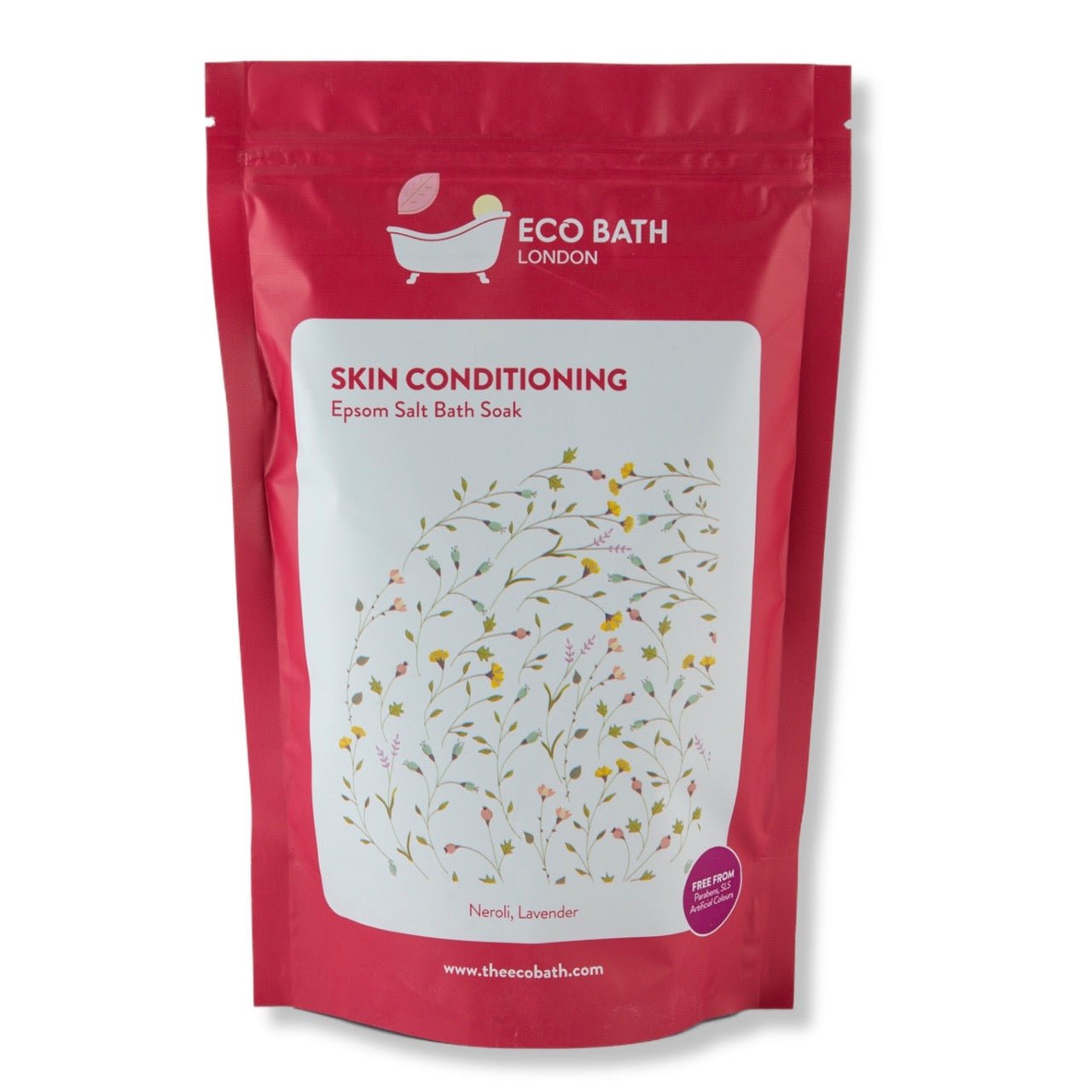 Skin Conditioning Epsom Salt Bath Soak Pouch