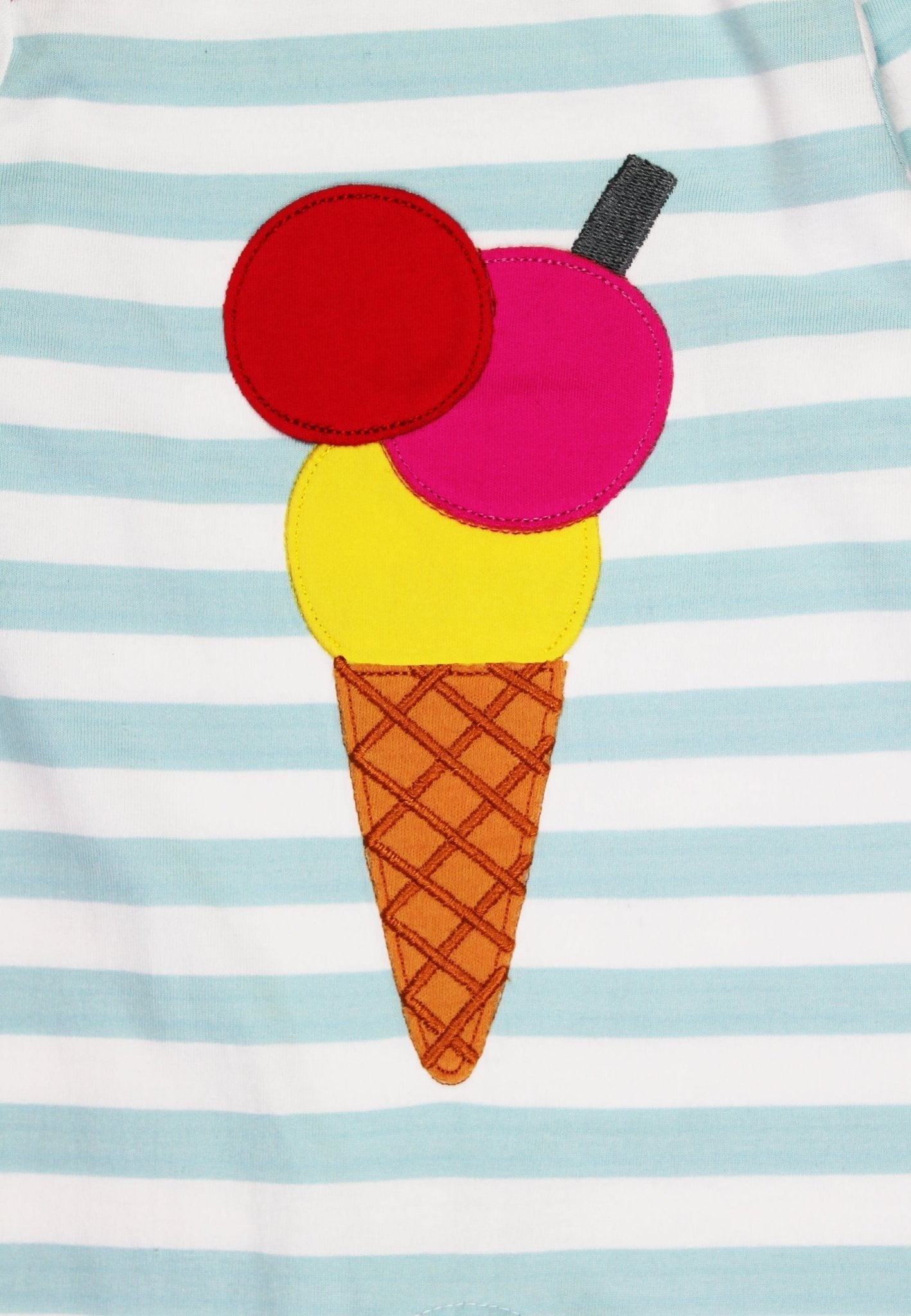 Organic Ice Cream Applique Sleepsuit