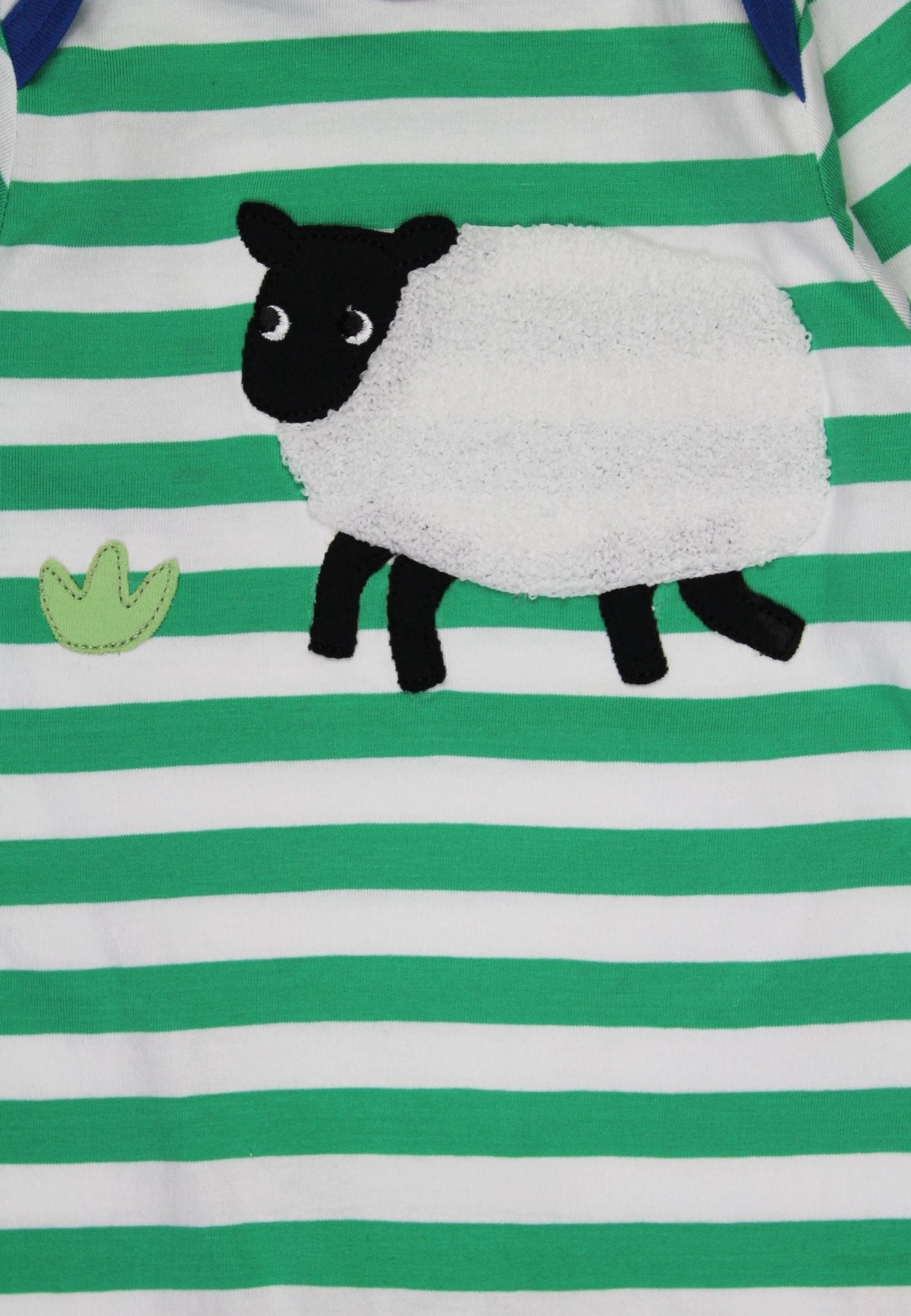 Organic Hillside Sheep Applique Sleepsuit