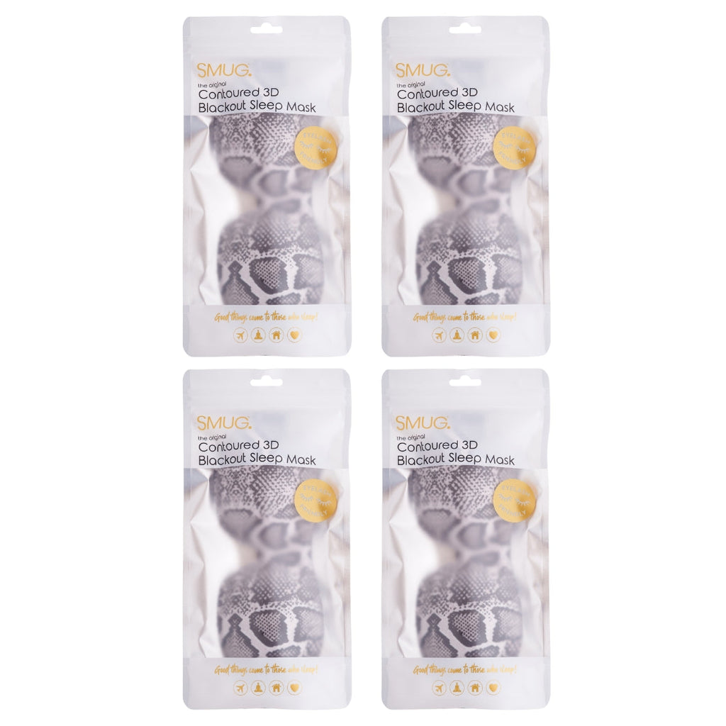 Contoured Sleep Mask Multipack Four Pack Various Designs