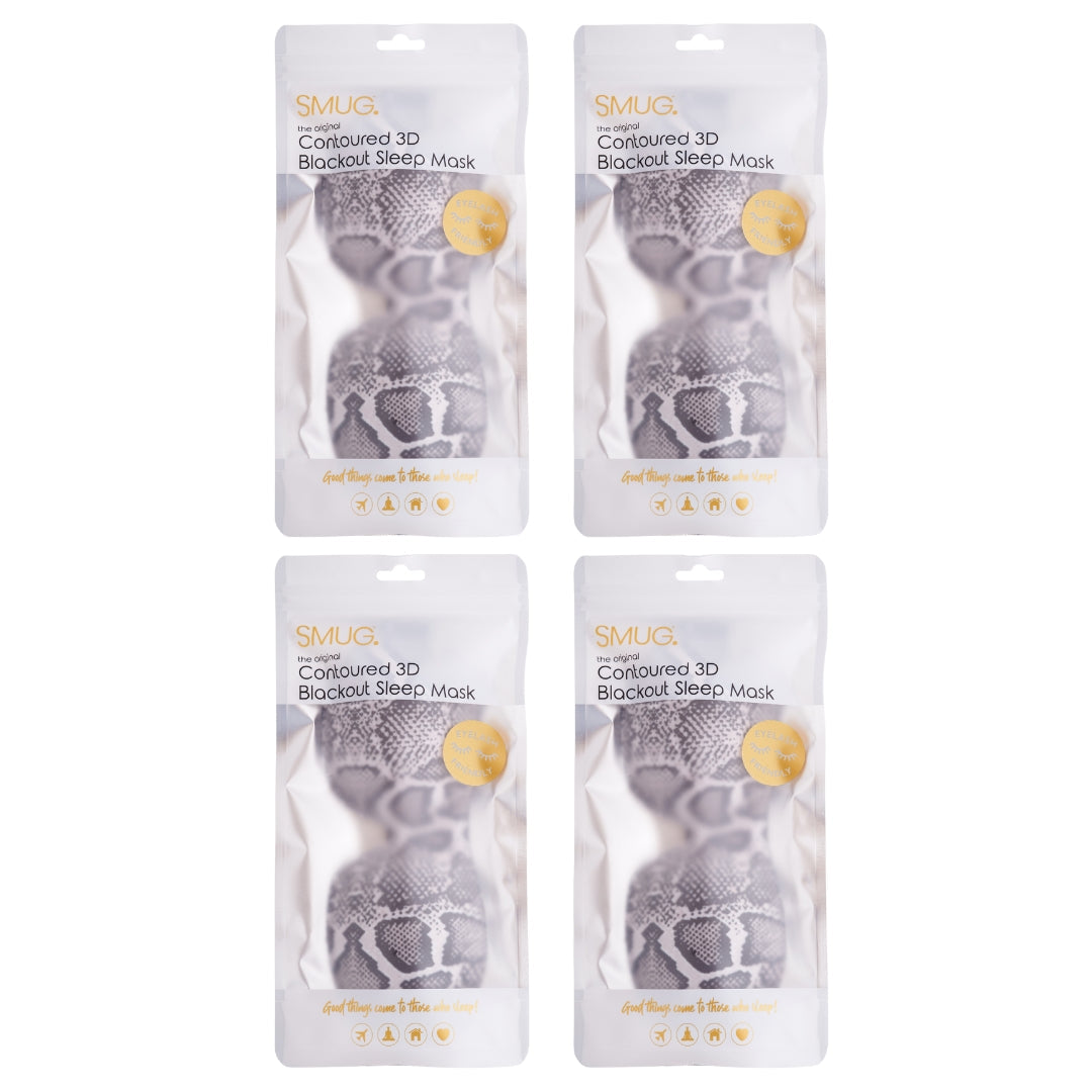 Contoured Sleep Mask Multipack Four Pack Various Designs