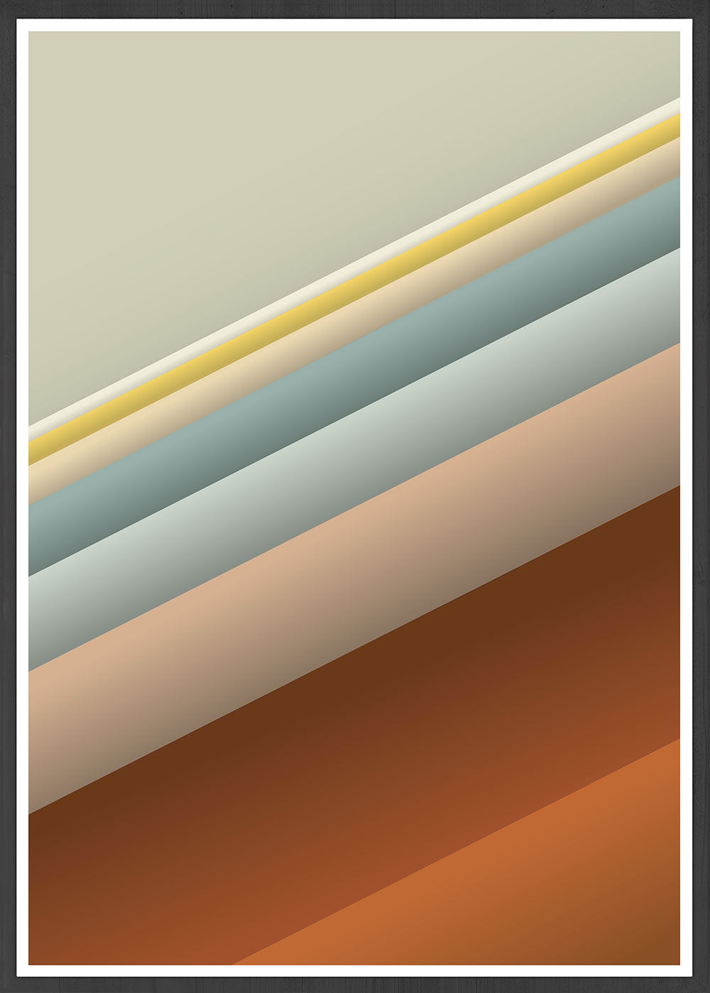 Vintage Abstract Print Slide Style