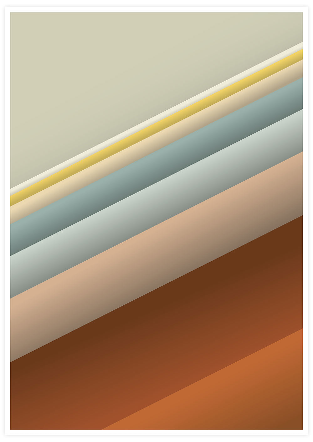 Vintage Abstract Print Slide Style