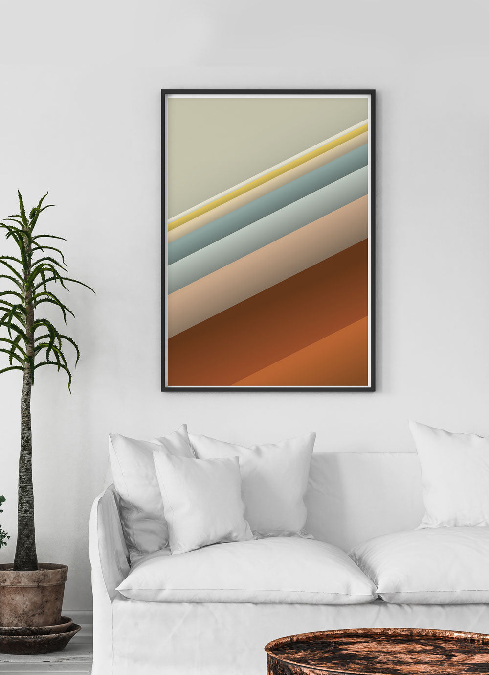 Vintage Abstract Print Slide Style