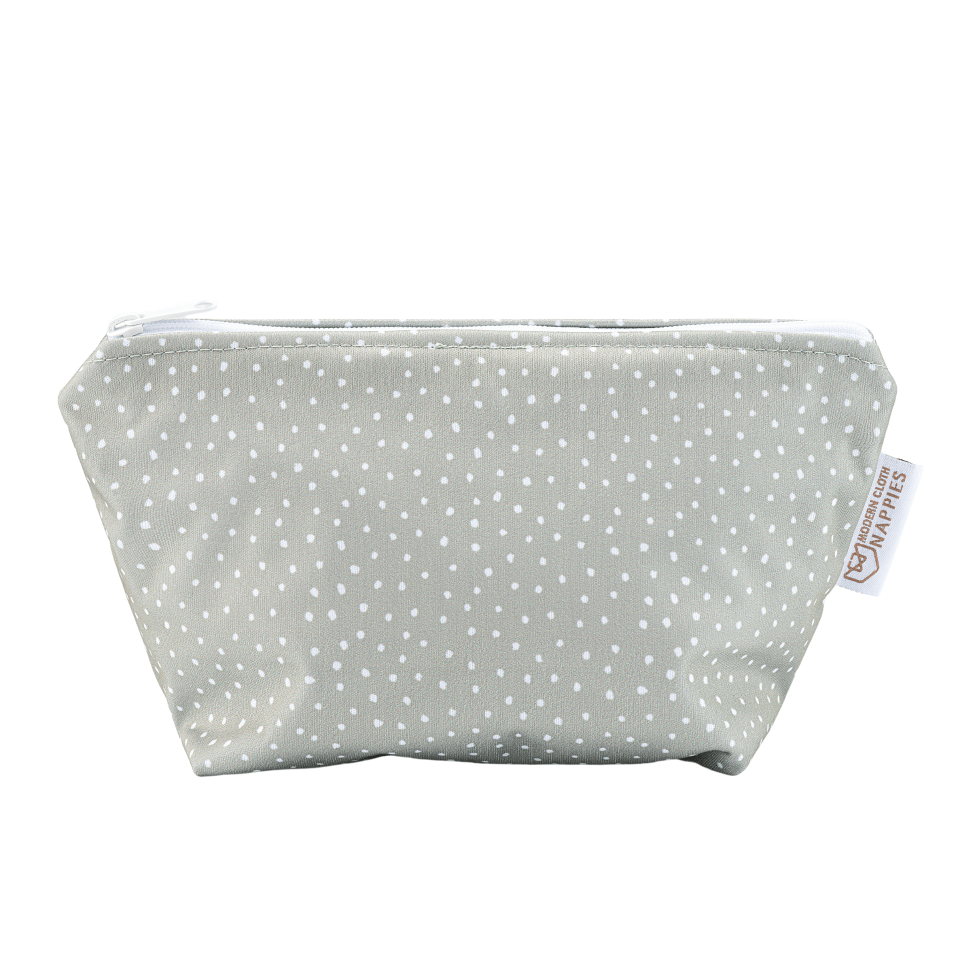 Small Reusable Cloth Wipe and Sanitary Bag in Sage