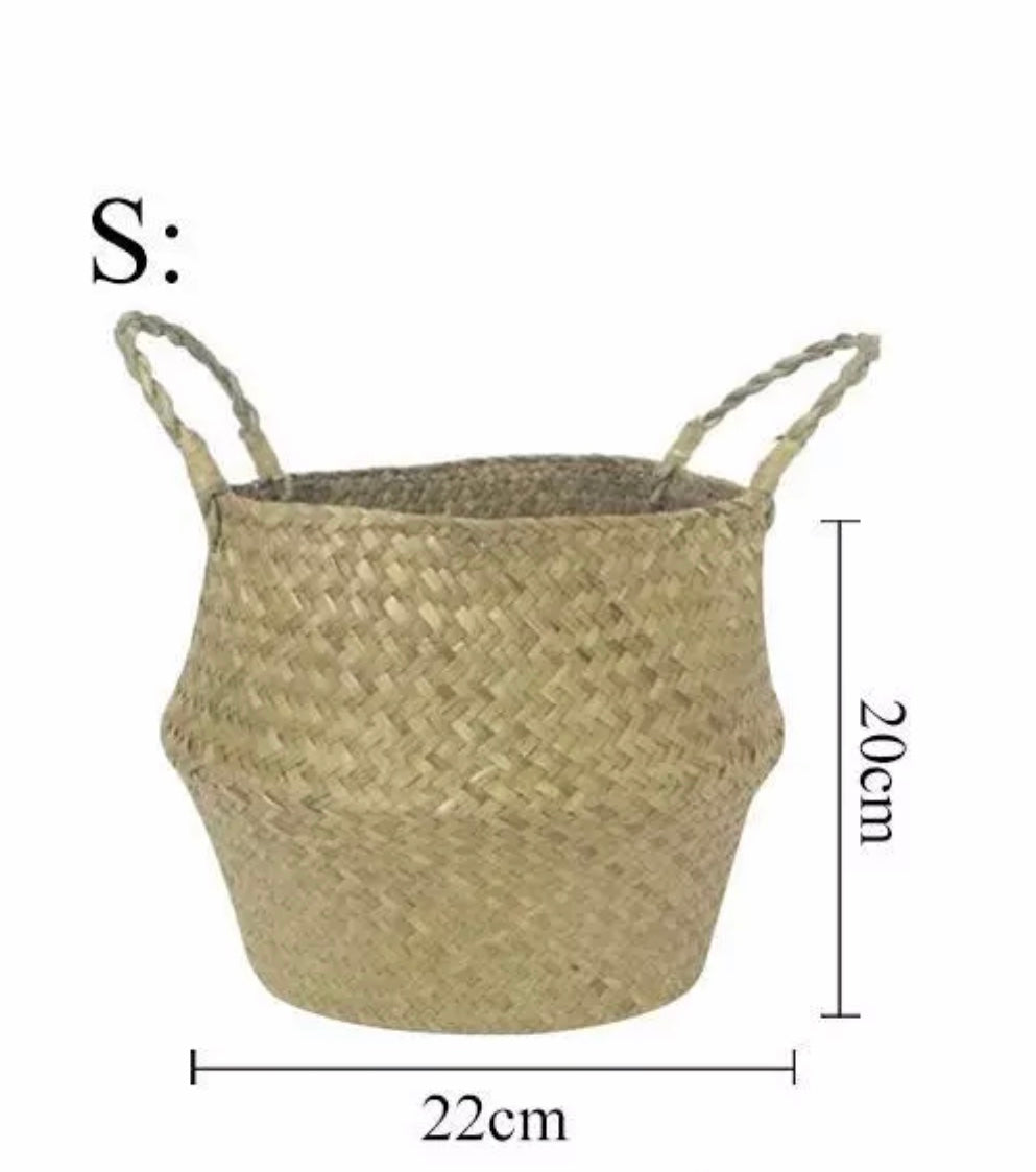 White Cherry Red Basket - Small