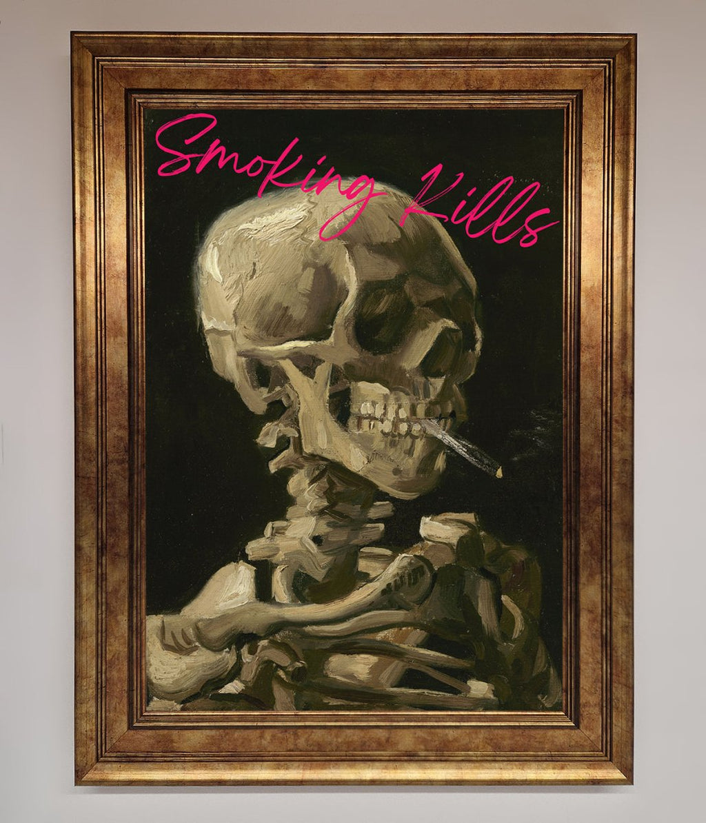 Smoking Kills Framed Wall Art