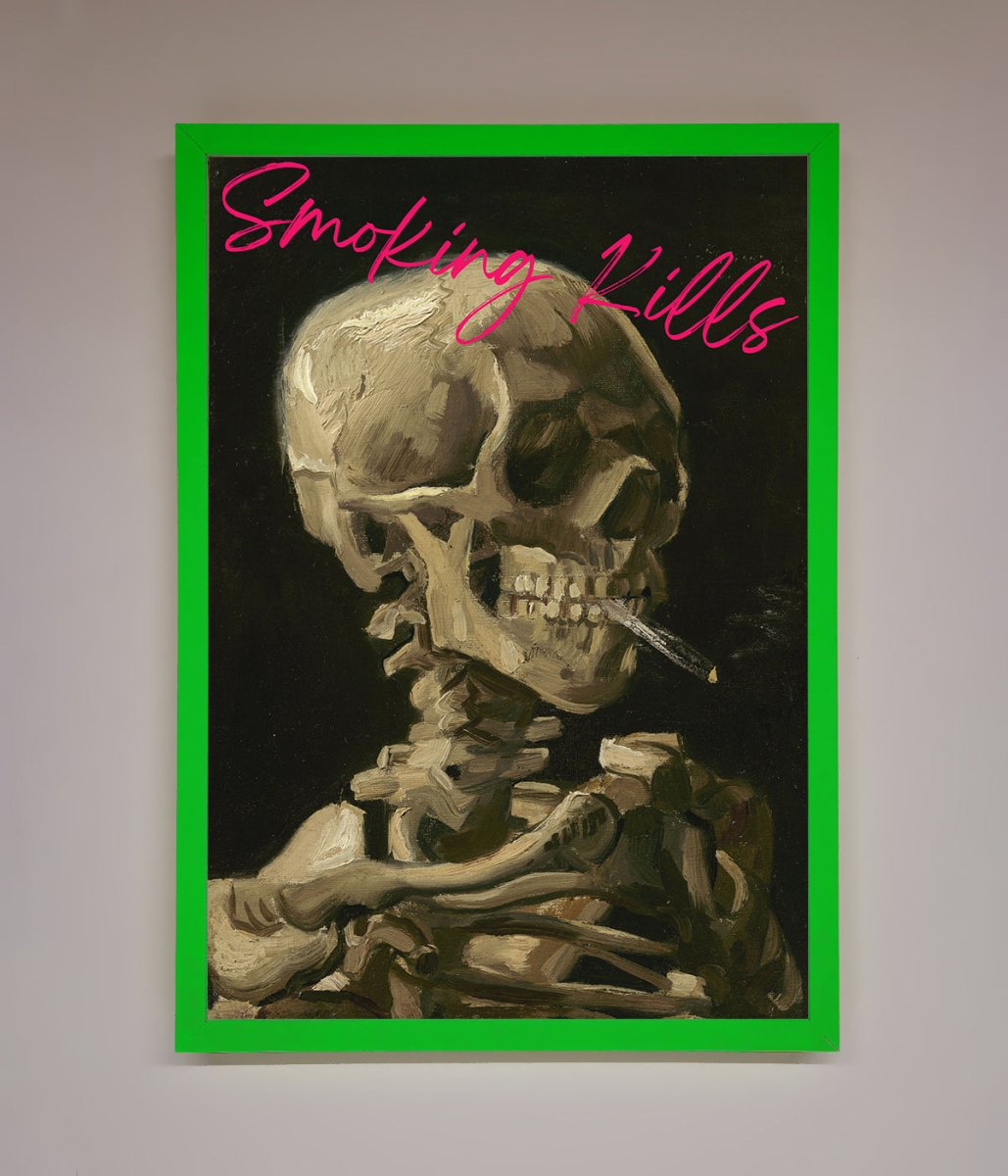 Smoking Kills Framed Wall Art