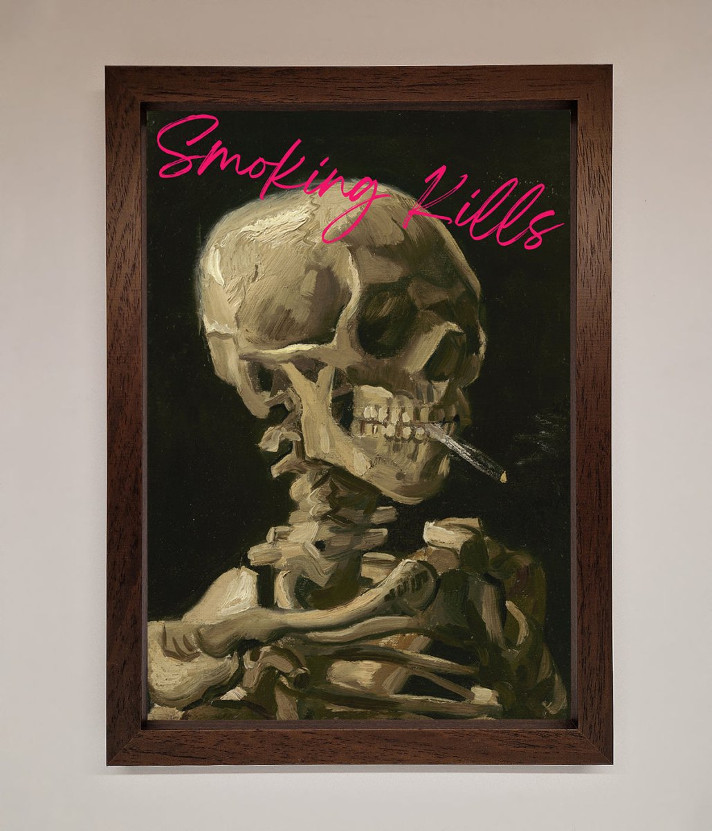Smoking Kills Framed Wall Art