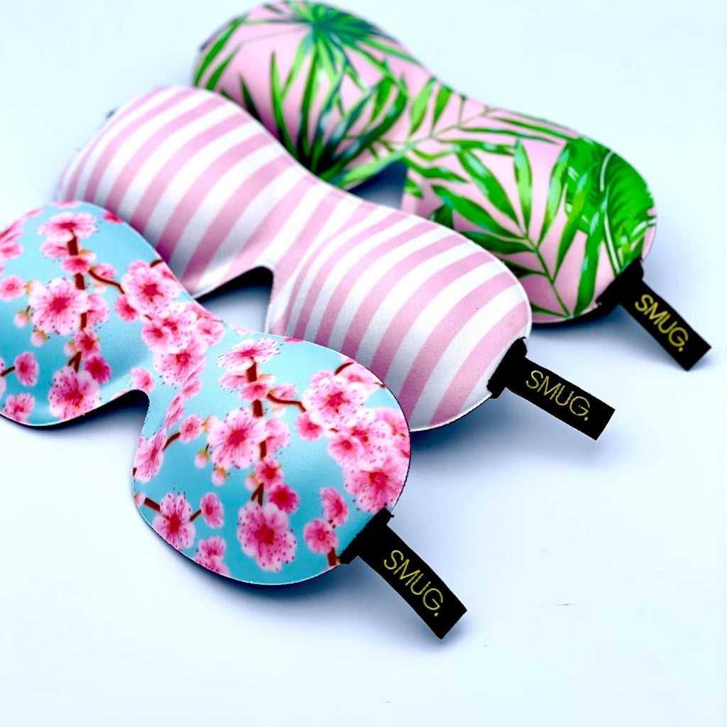 Contoured 3D Blackout Sleep Mask in Candy Shop Print