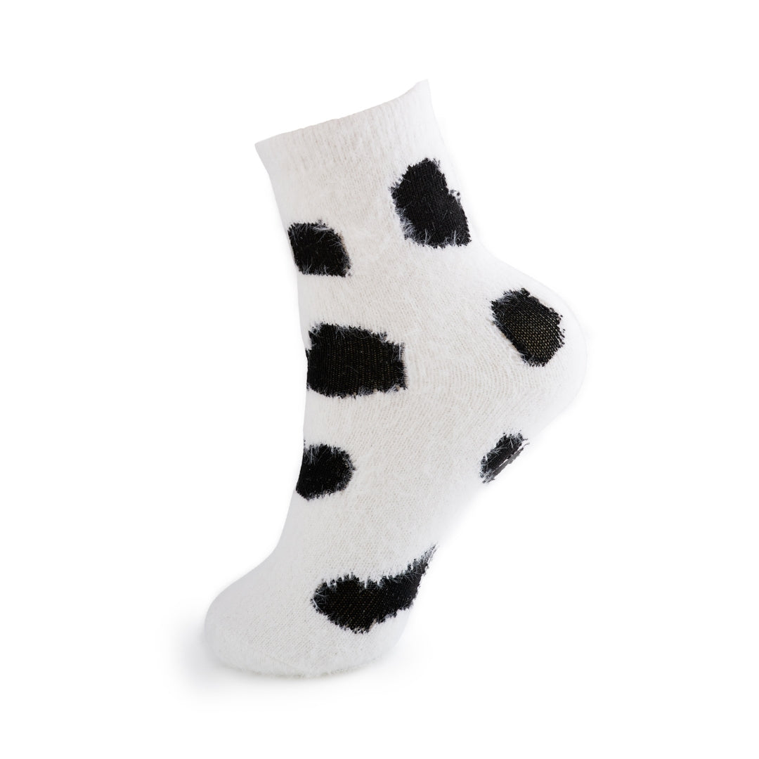 Cosy Cuddle Socks Cow Print