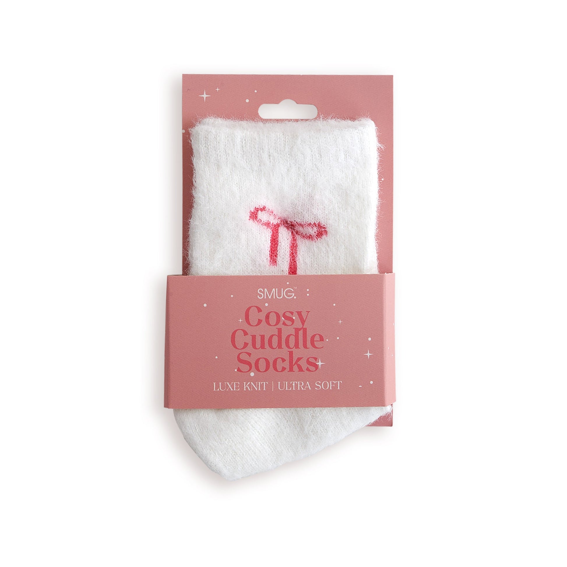 Cosy Cuddle Socks Pink Bows