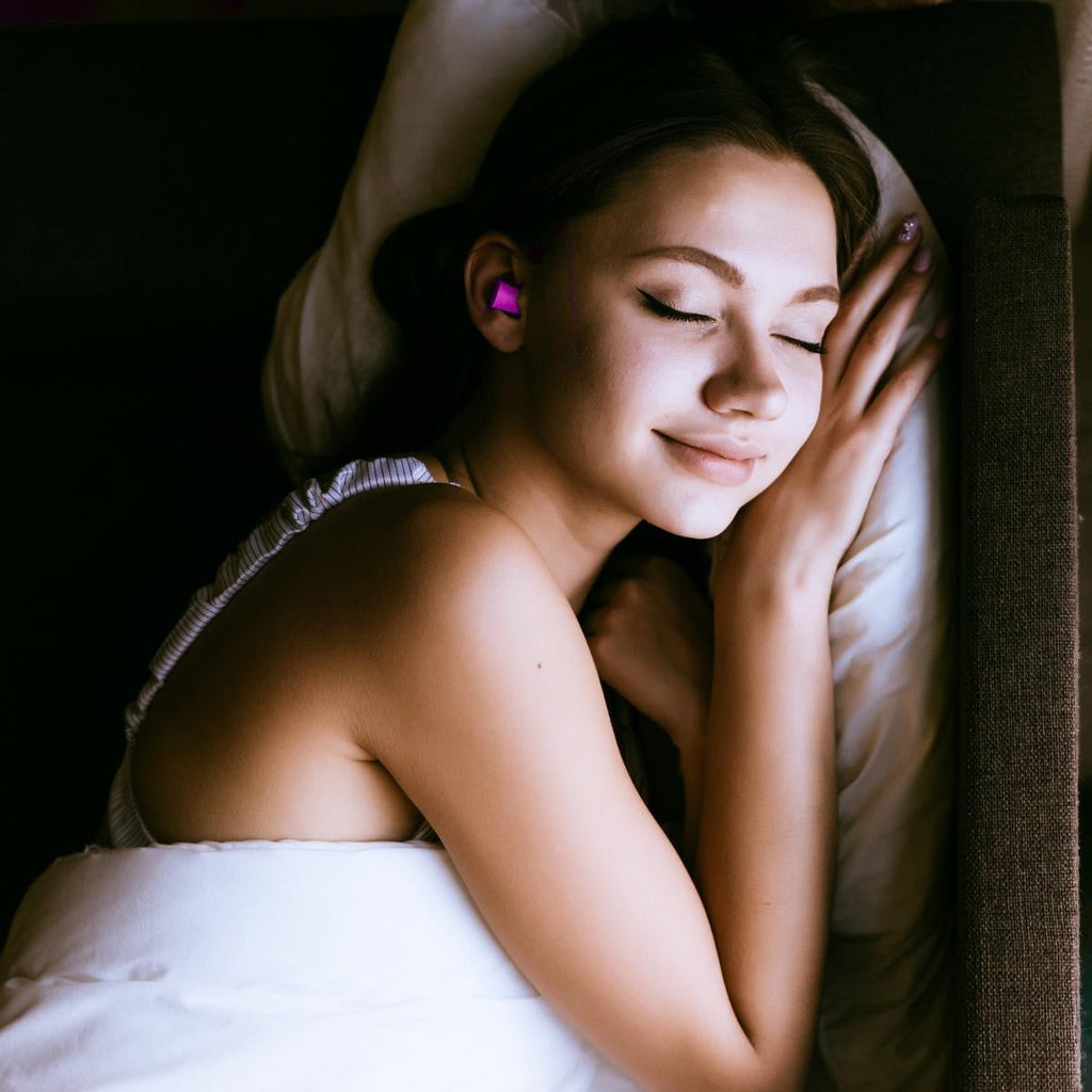 Memory Foam Earplugs in Black and Pink