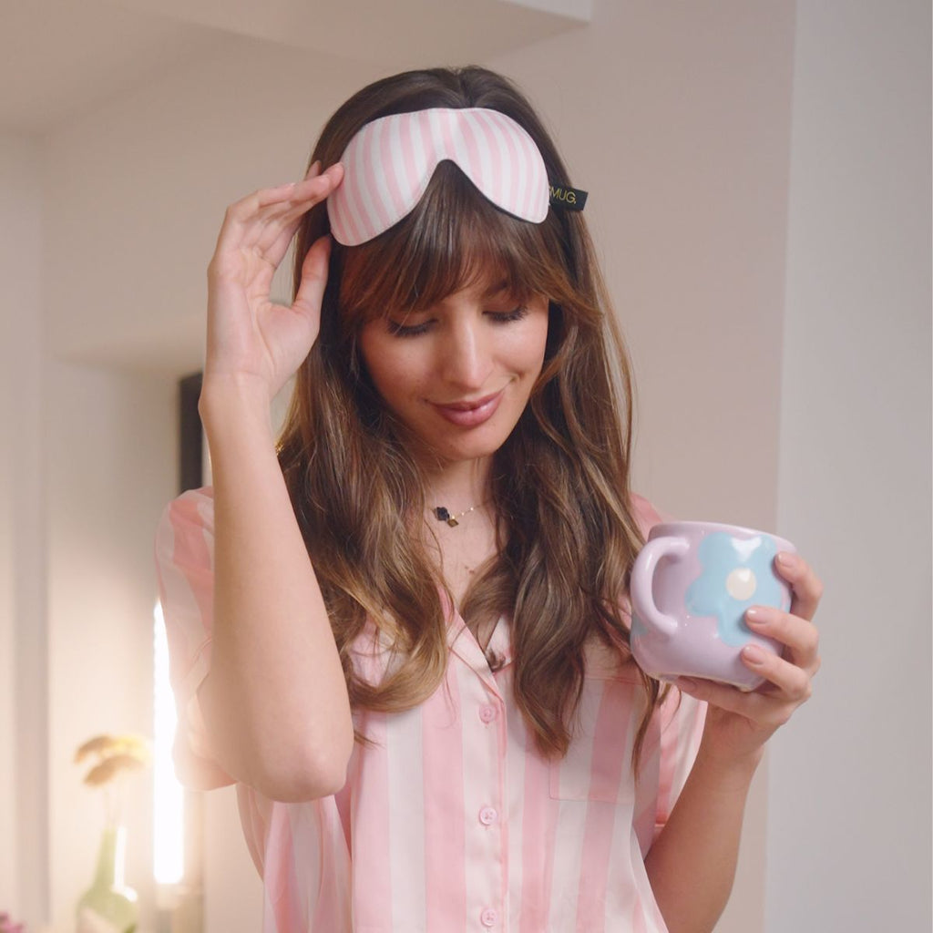 Contoured 3D Blackout Sleep Mask in Candy Shop Print