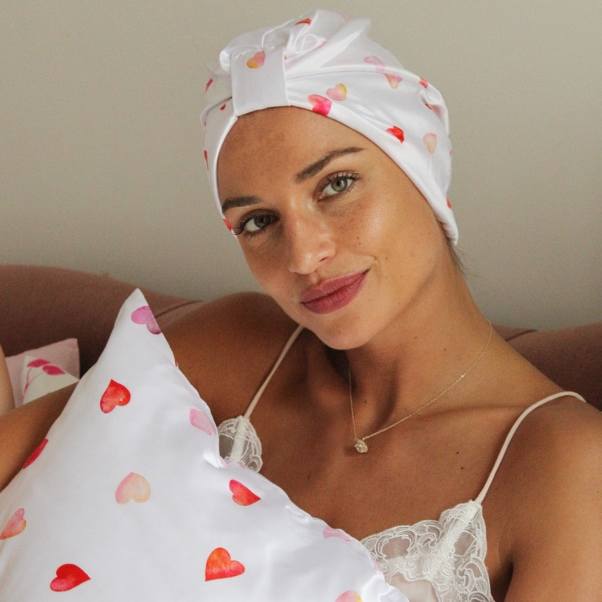 Soft Satin Pillowcase Set Loveheart